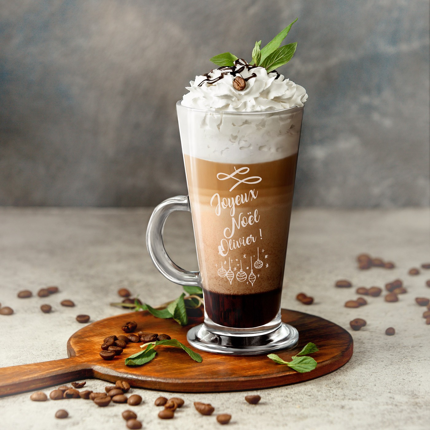 Taza de café personalizada para papá en Navidad de Murrano