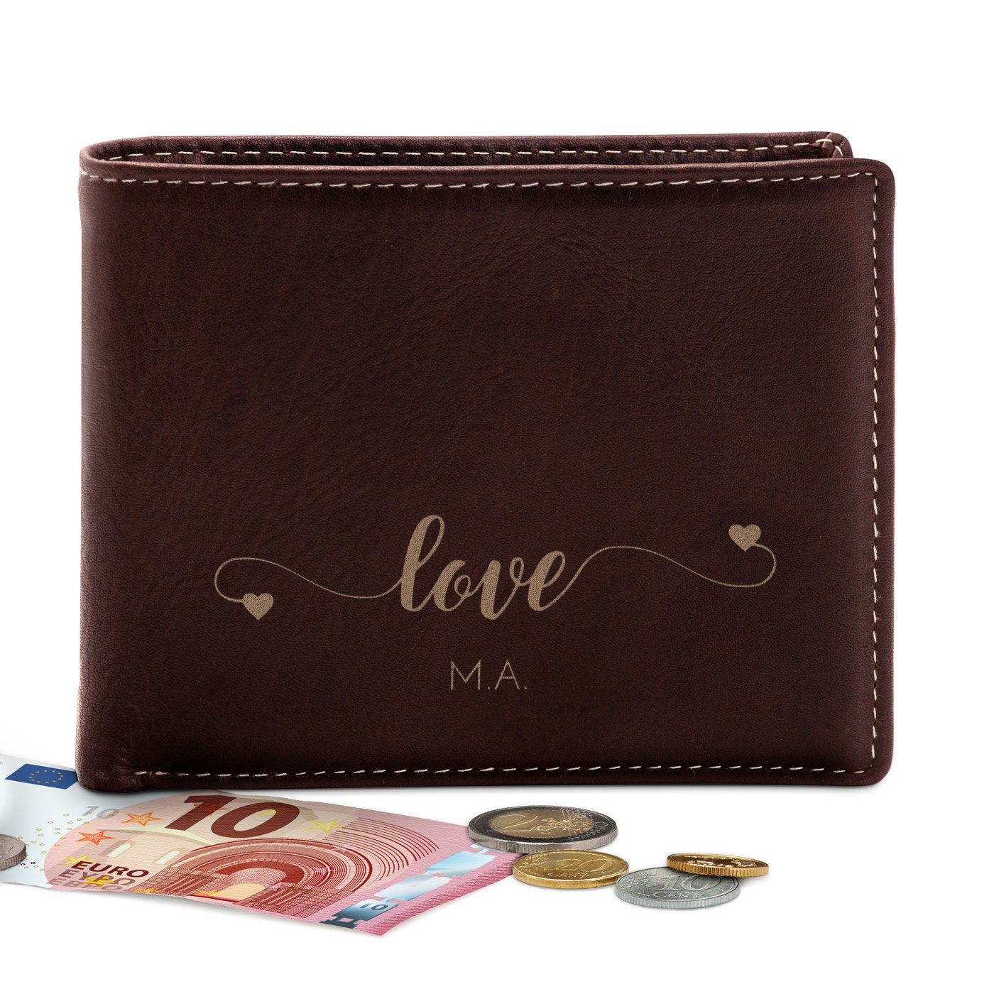 Billetera de cuero personalizada para esposo - Murrano