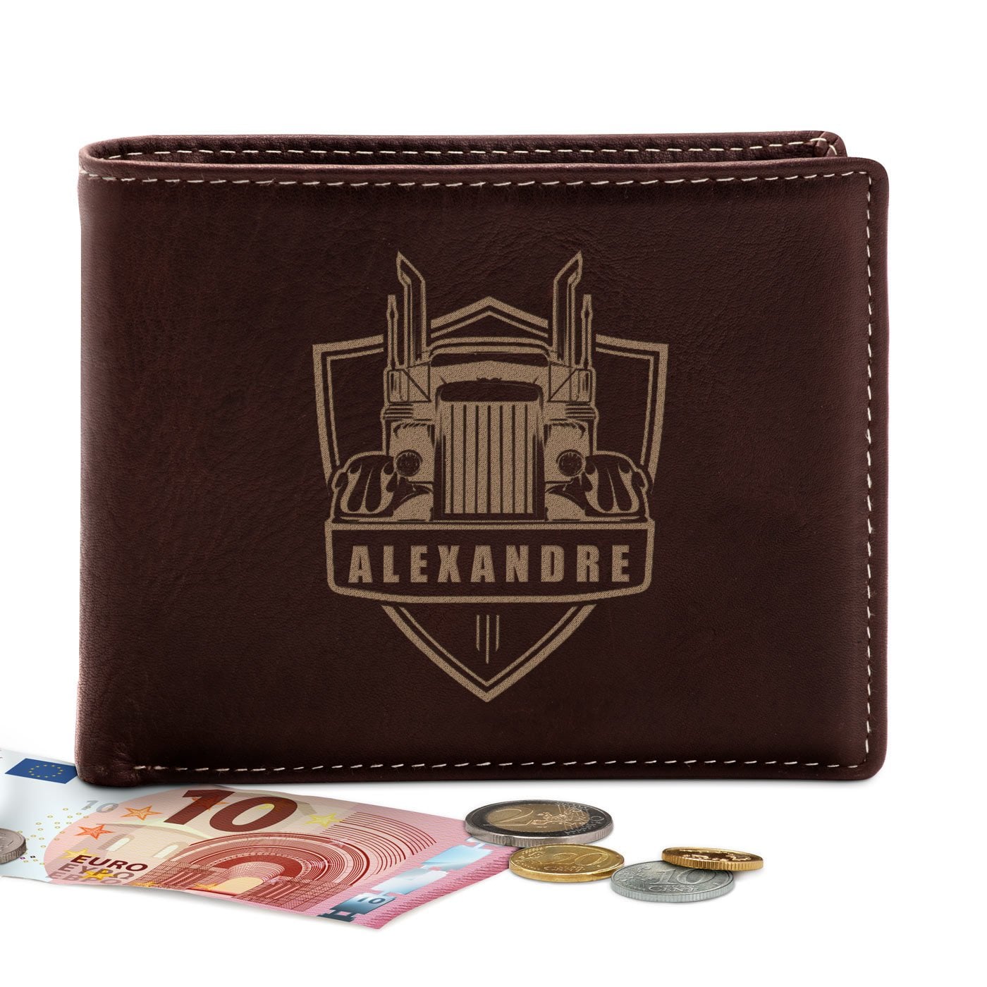 Monedero de cuero personalizado Murrano para conductores