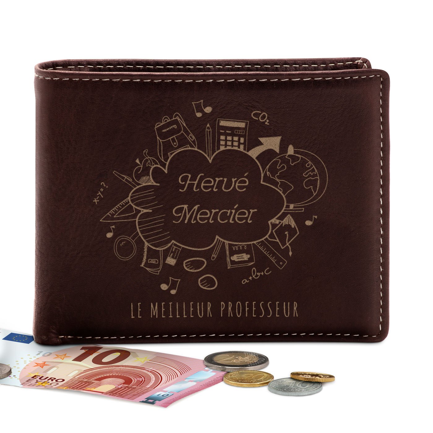 Billetera de cuero personalizada Murrano para profesores
