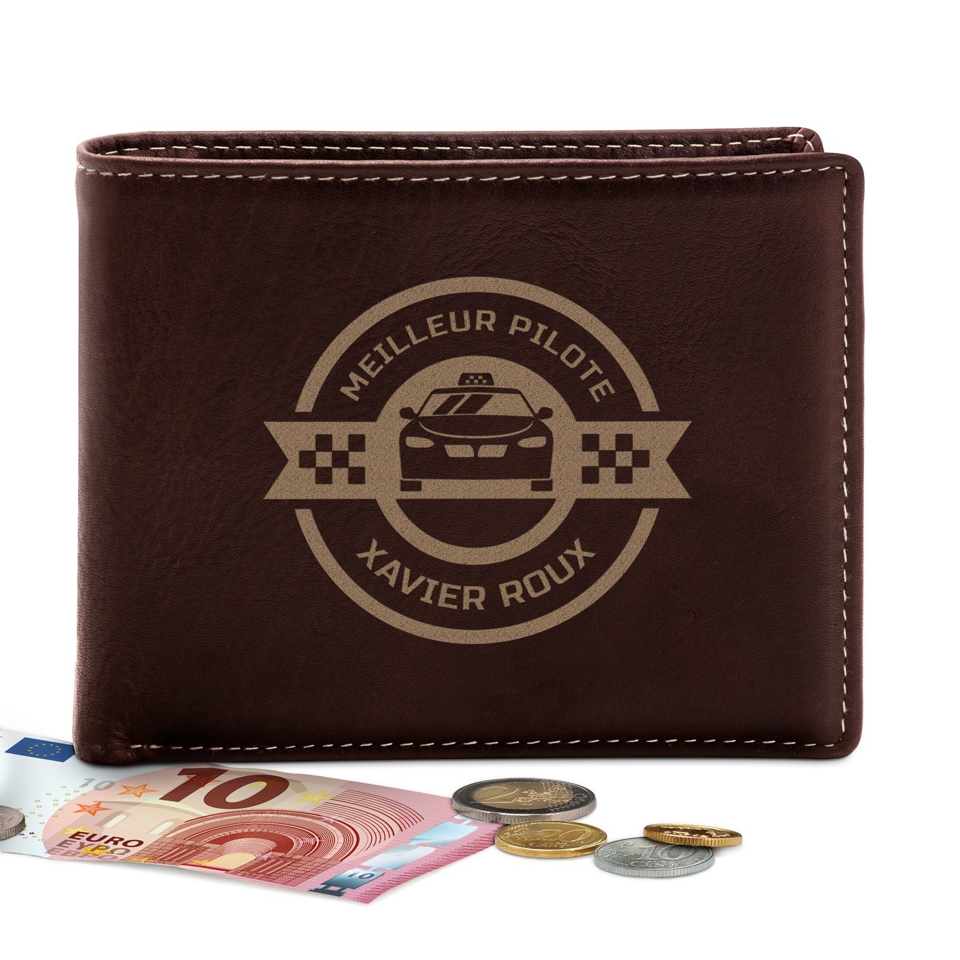 Billetera de cuero personalizada Murrano para conductores de camiones