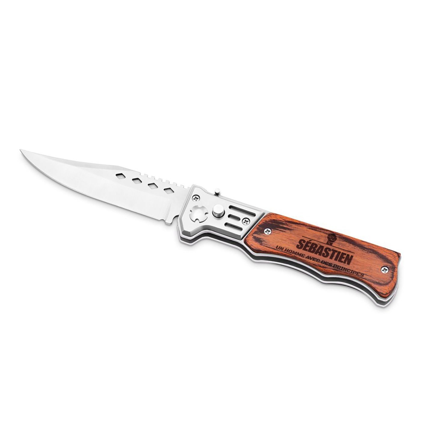 Couteau à cran d'arrêt personnalisé Murrano pour homme
