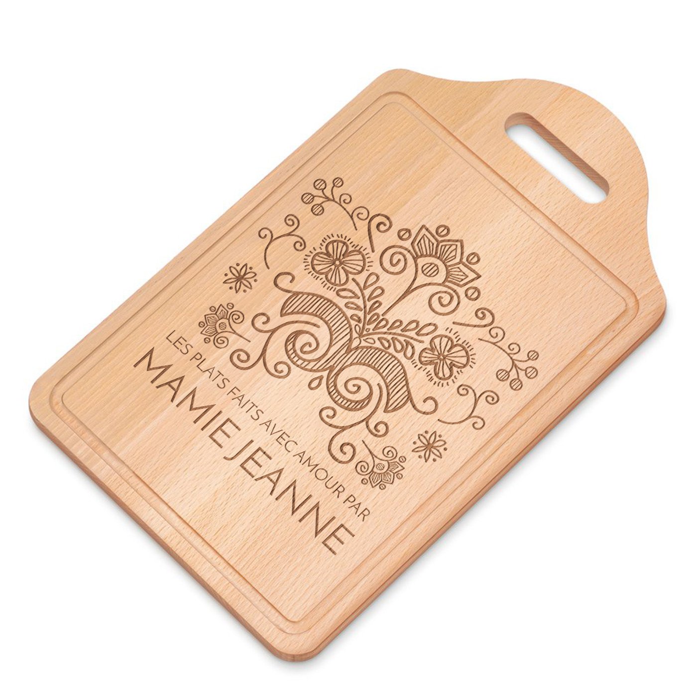Planche à découper en bois personnalisée Murrano pour la Fête des Grands-Mères