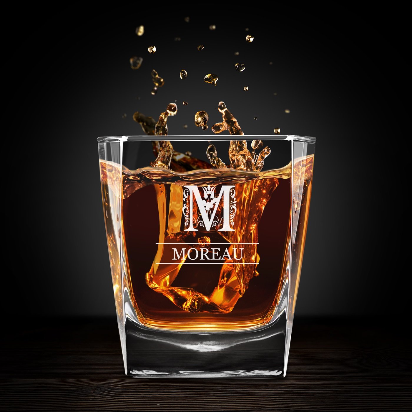 Copo de whisky personalizado Murrano