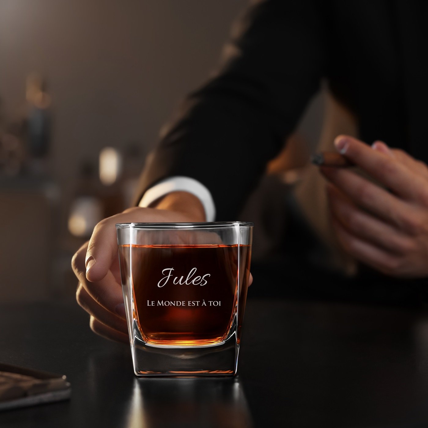 Copo de whisky personalizado Murrano