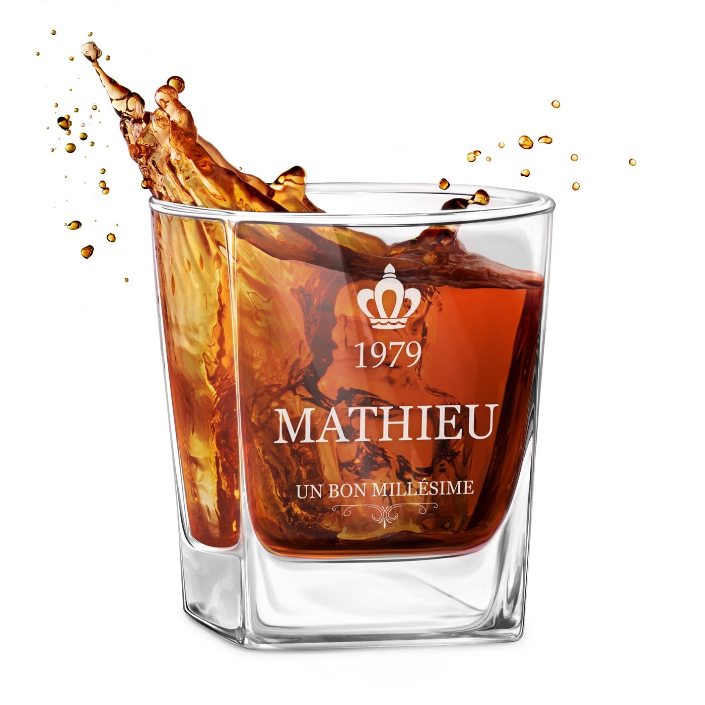 Taza de whisky personalizada Murrano con grabado para una gran edición limitada
