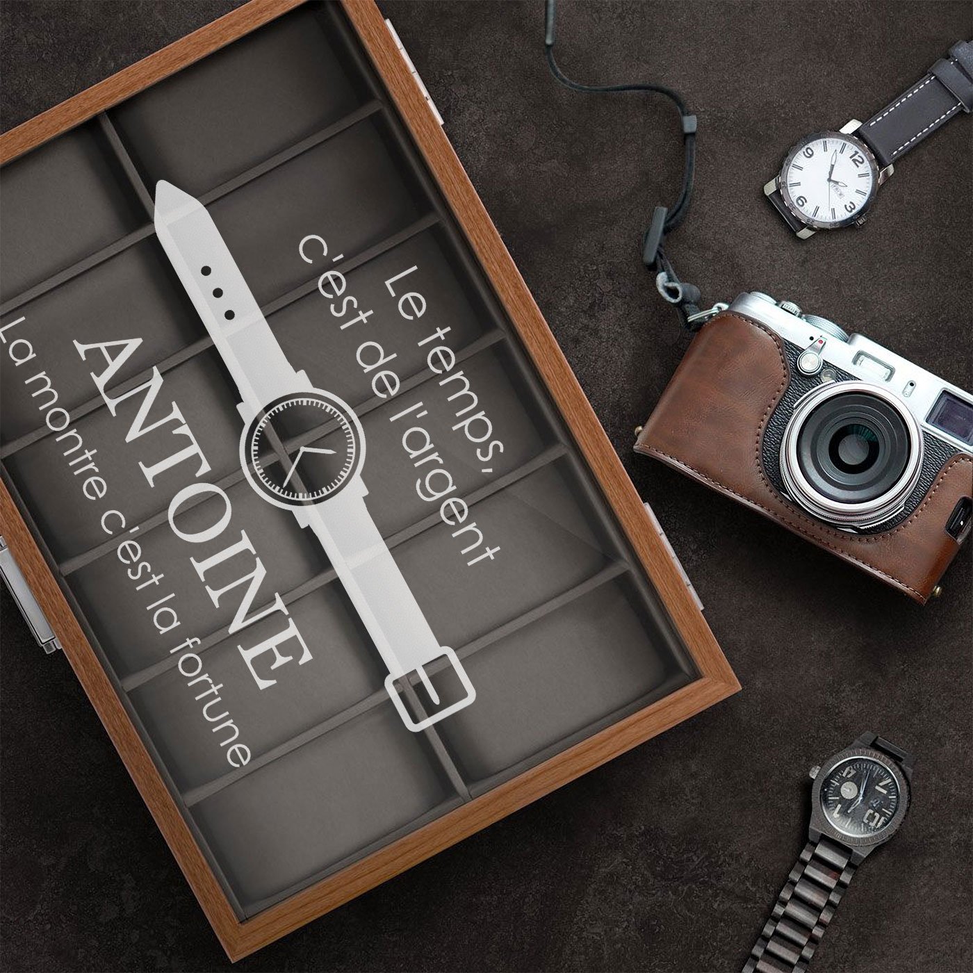 Caja de relojes personalizada Murrano