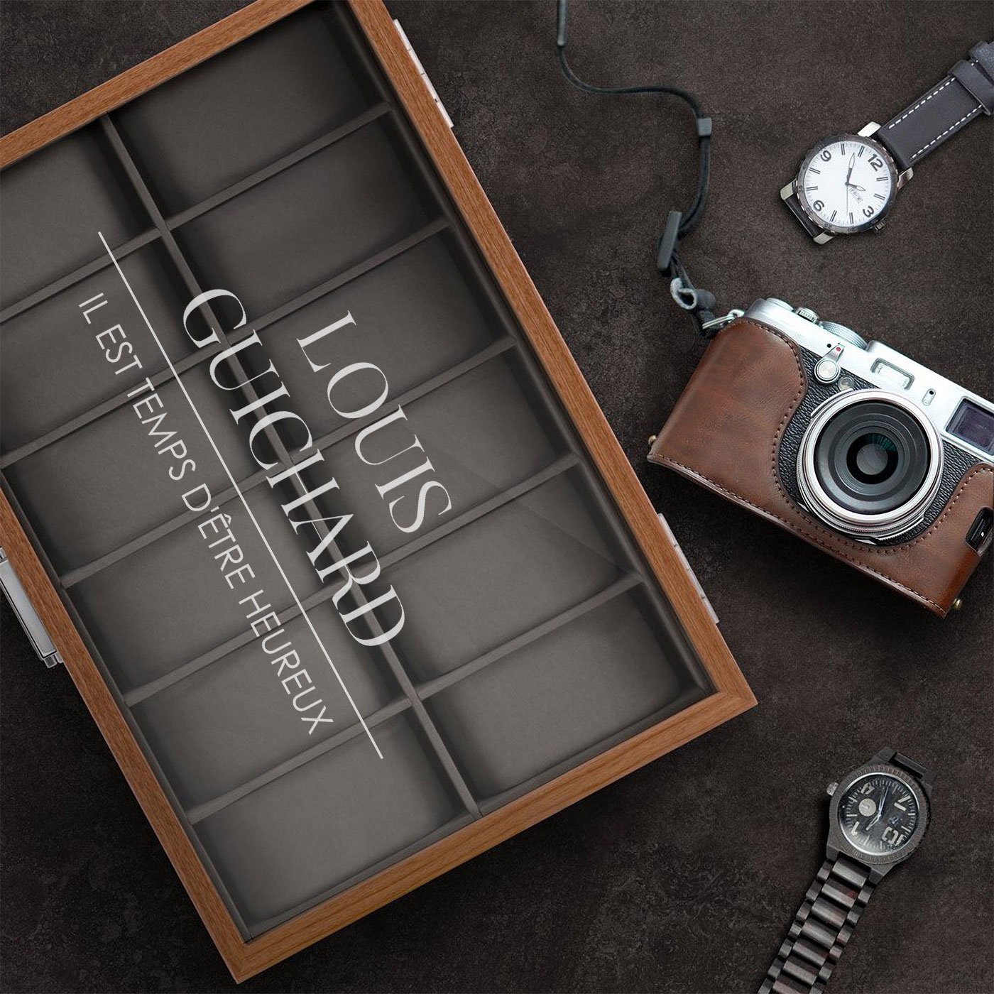 Caja de relojes personalizada Murrano