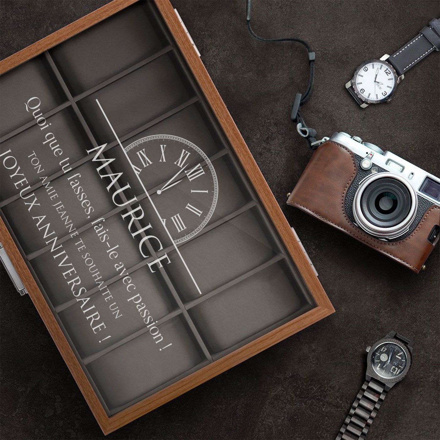 Caja de relojes personalizada Murrano
