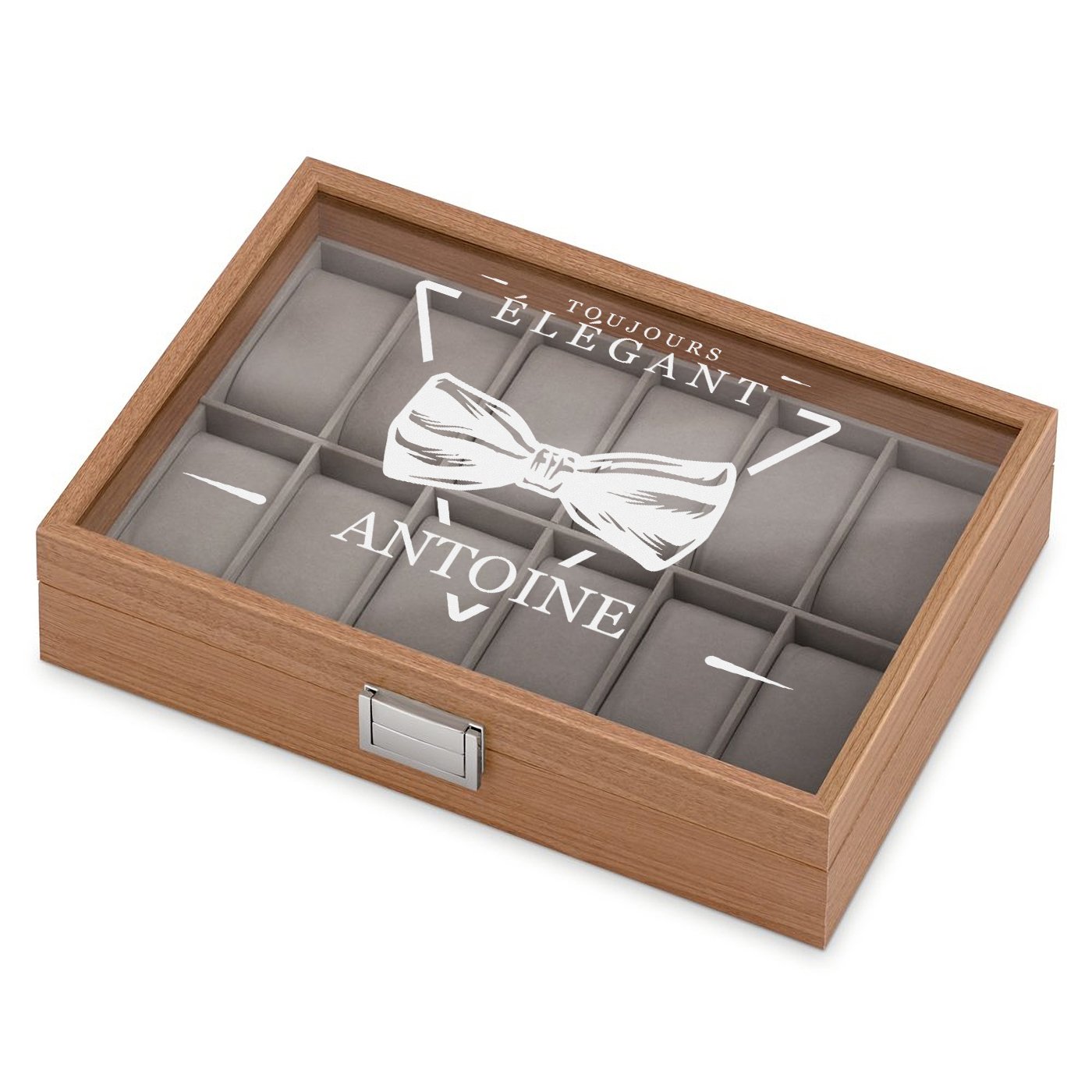 Murrano Engraved Watch Box for a Brother's Birthday