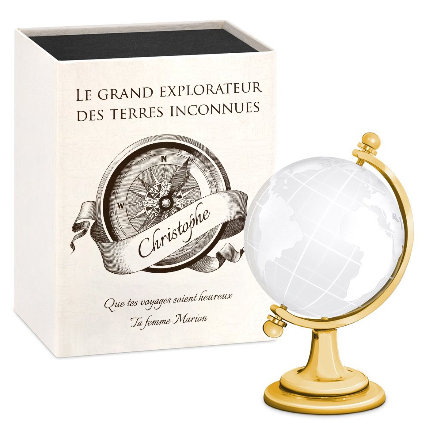 Globo de vidrio Murrano - Estuche de viaje personalizado para él