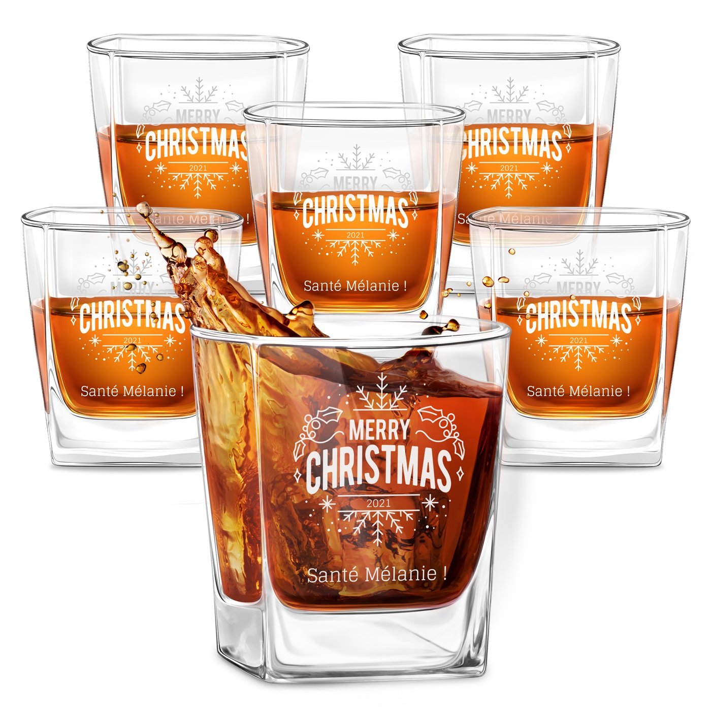 Copas de whisky personalizadas Murrano para mujeres