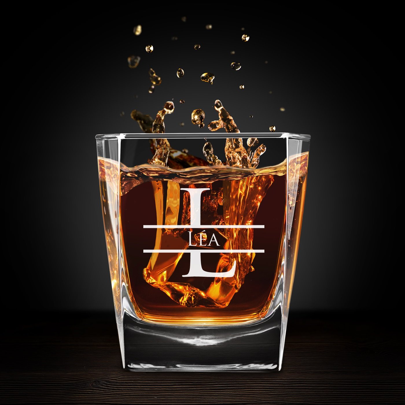 Set de vasos de whisky personalizados Murrano para hombres (6 piezas)