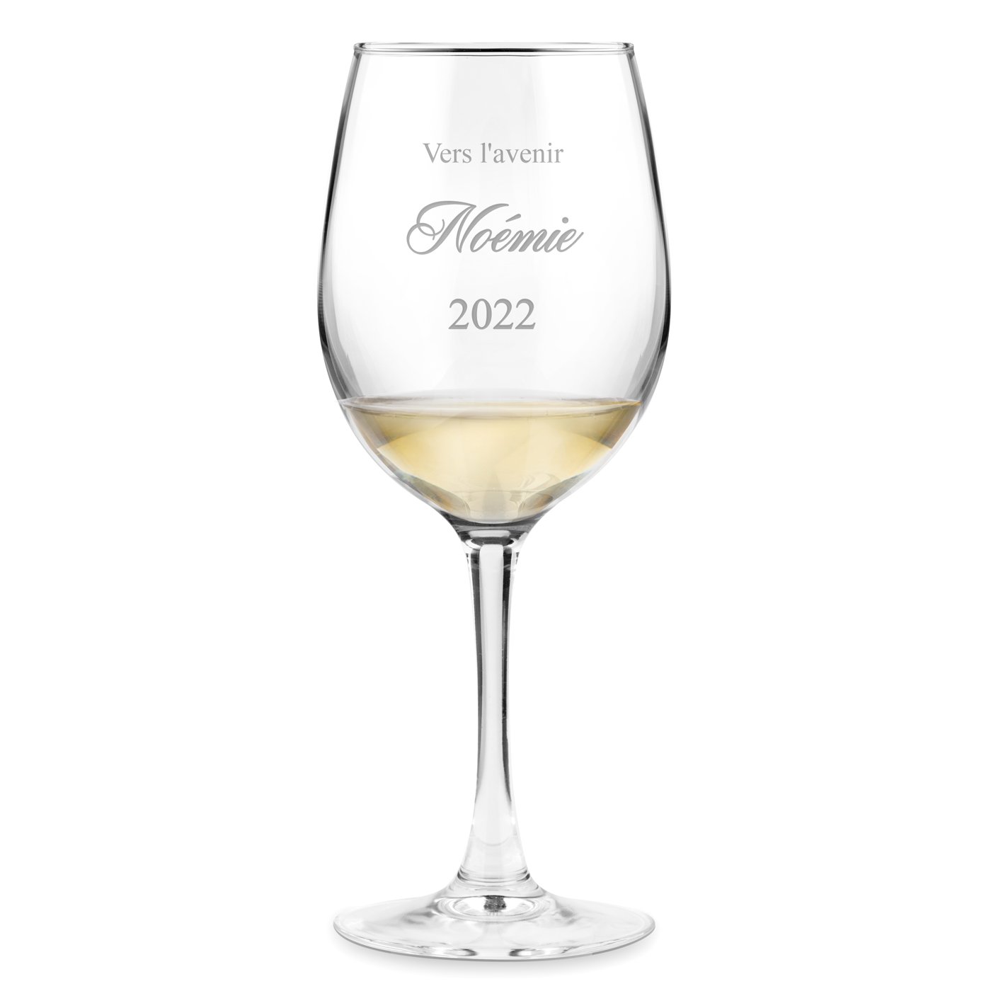 Vidrio de vino personalizado Murrano para el cumpleaños de una mujer