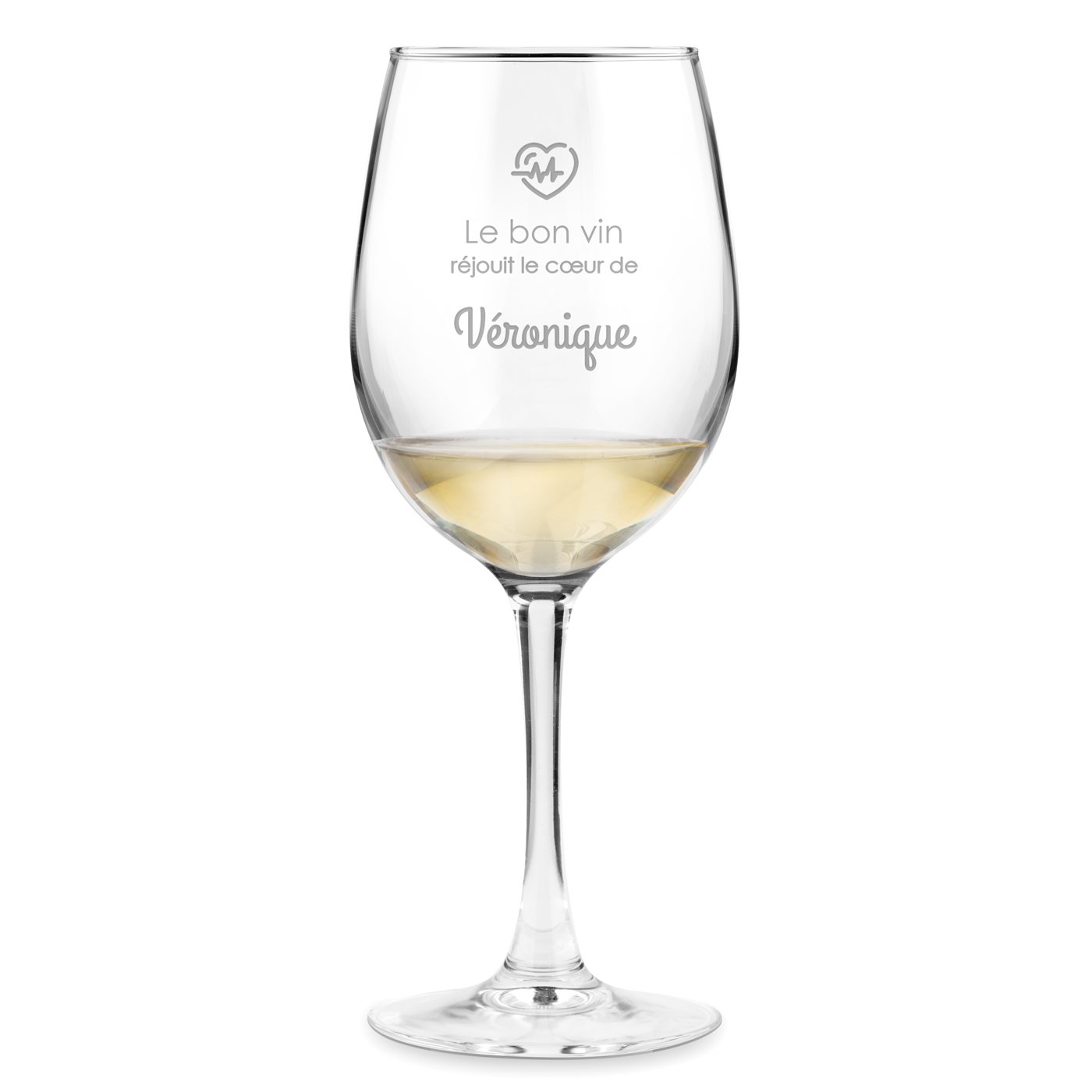 Vaso de vino personalizado Murrano para ella