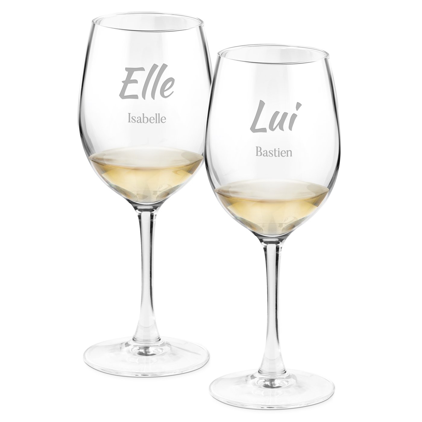 Copas de vino personalizadas Murrano para ella y él