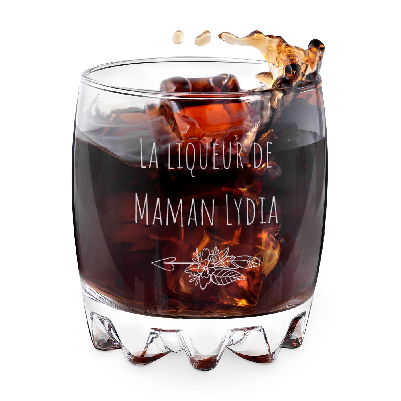 Vaso Sylvia de Murrano con grabado láser para el cumpleaños de mamá