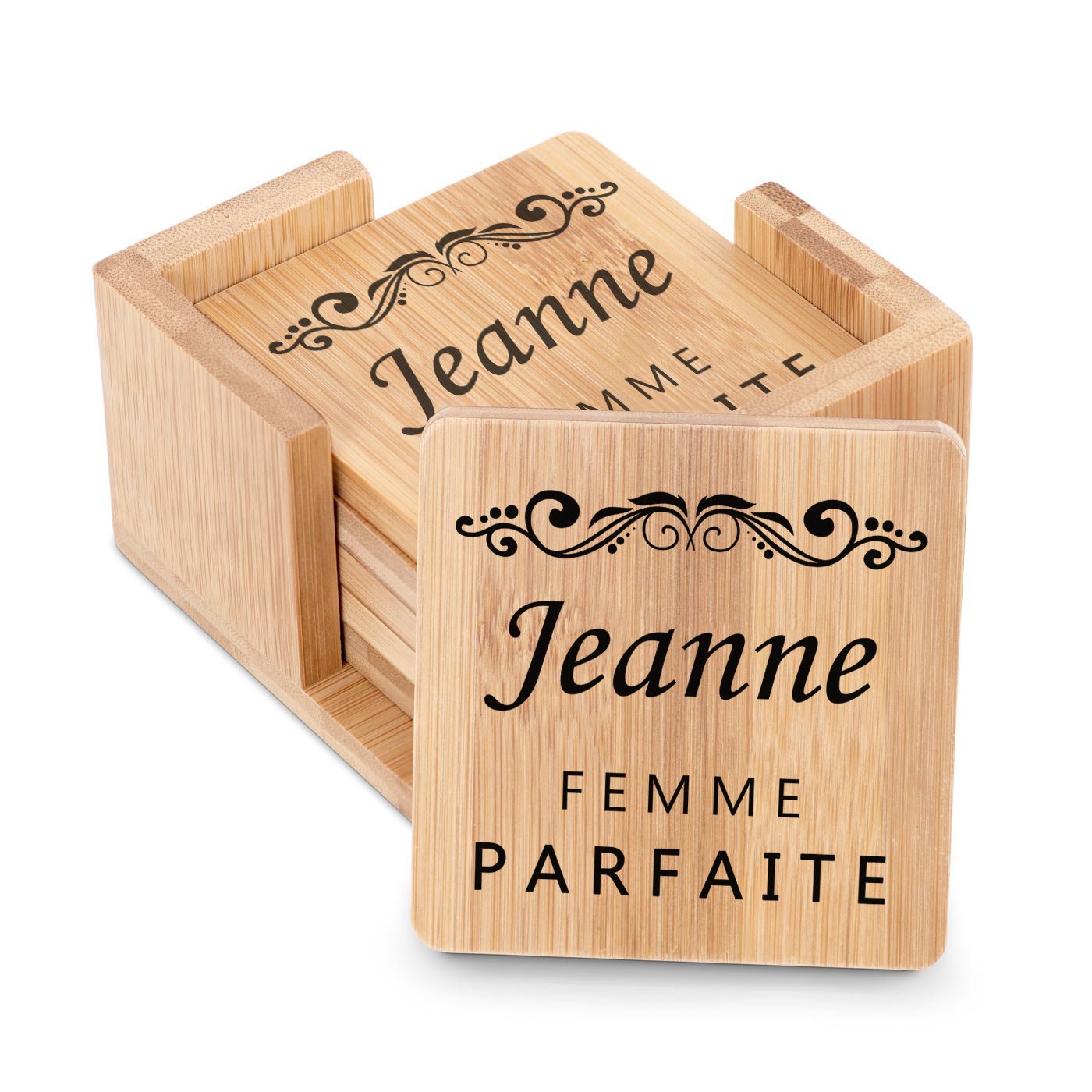Mat base de bambú con impresión personalizada para el cumpleaños de la esposa Murrano