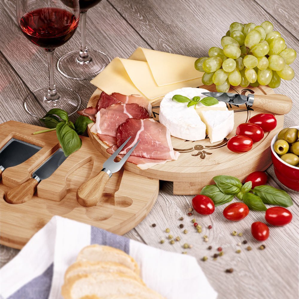 Plateau à fromage en bois personnalisé Murrano pour l'anniversaire d'un frère