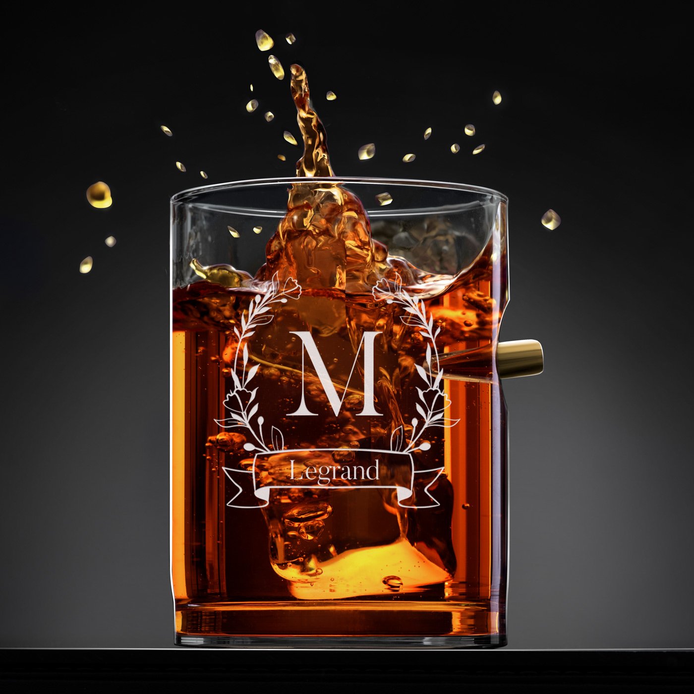 Conjunto de decantador de whisky personalizado Murrano para parejas