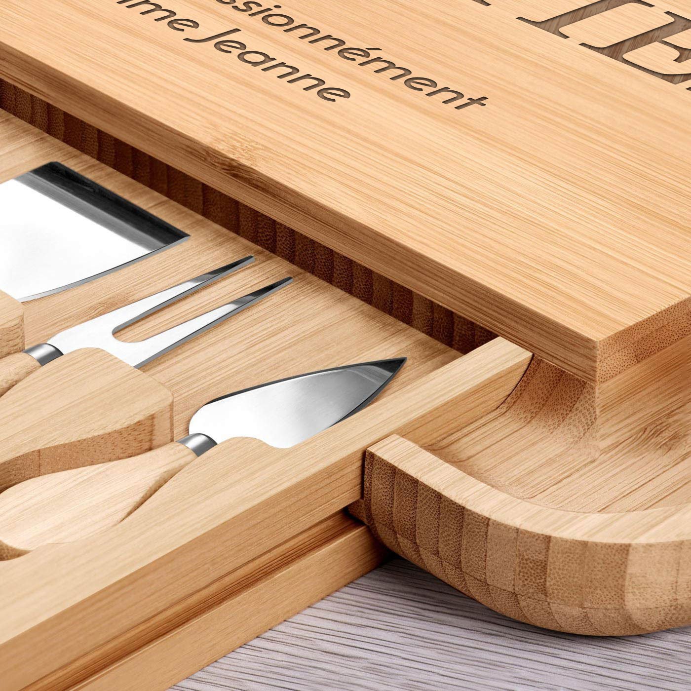Tabla de quesos de madera personalizada para esposo - Aniversario de boda