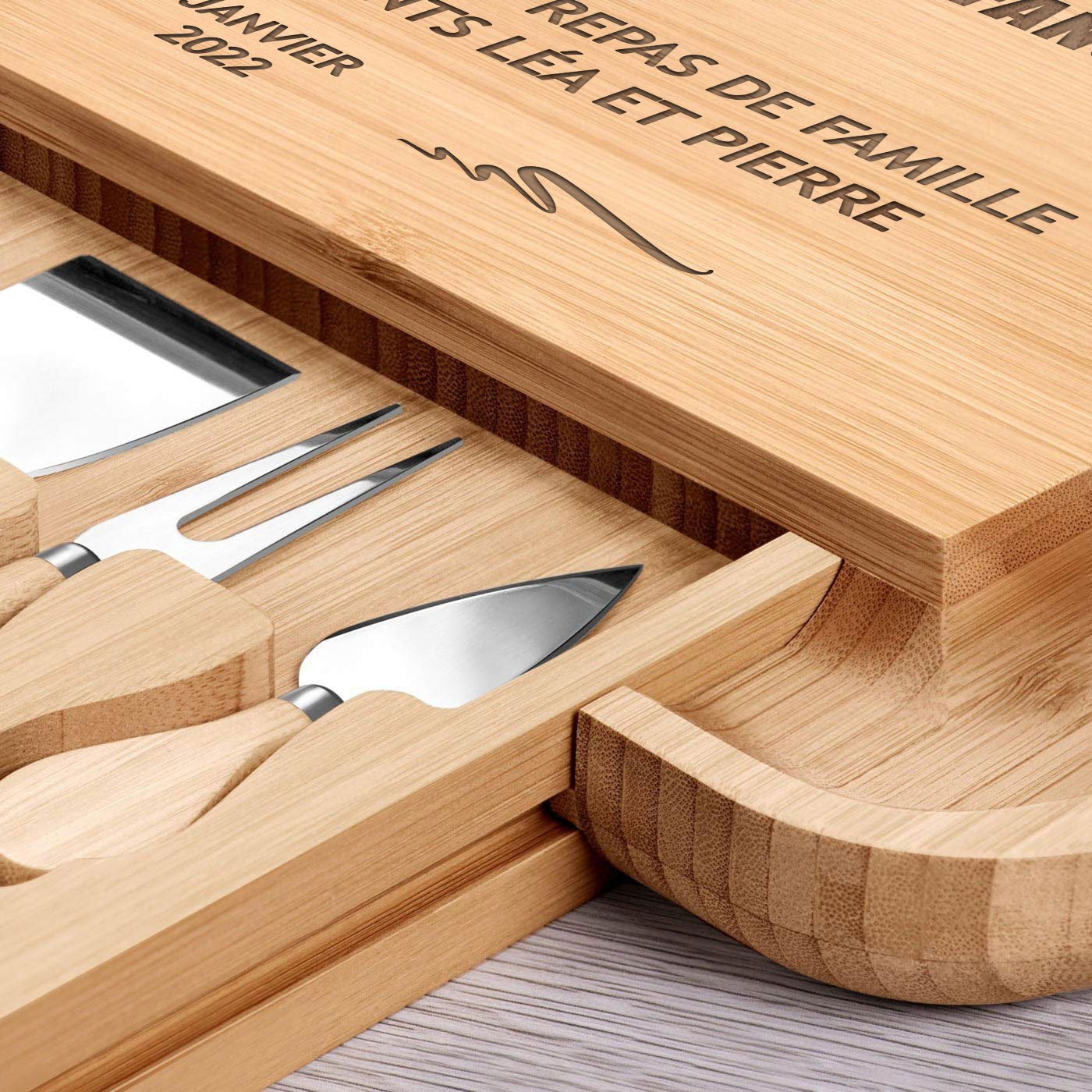 Murrano Customized Wood Cheese Board for Grandparents