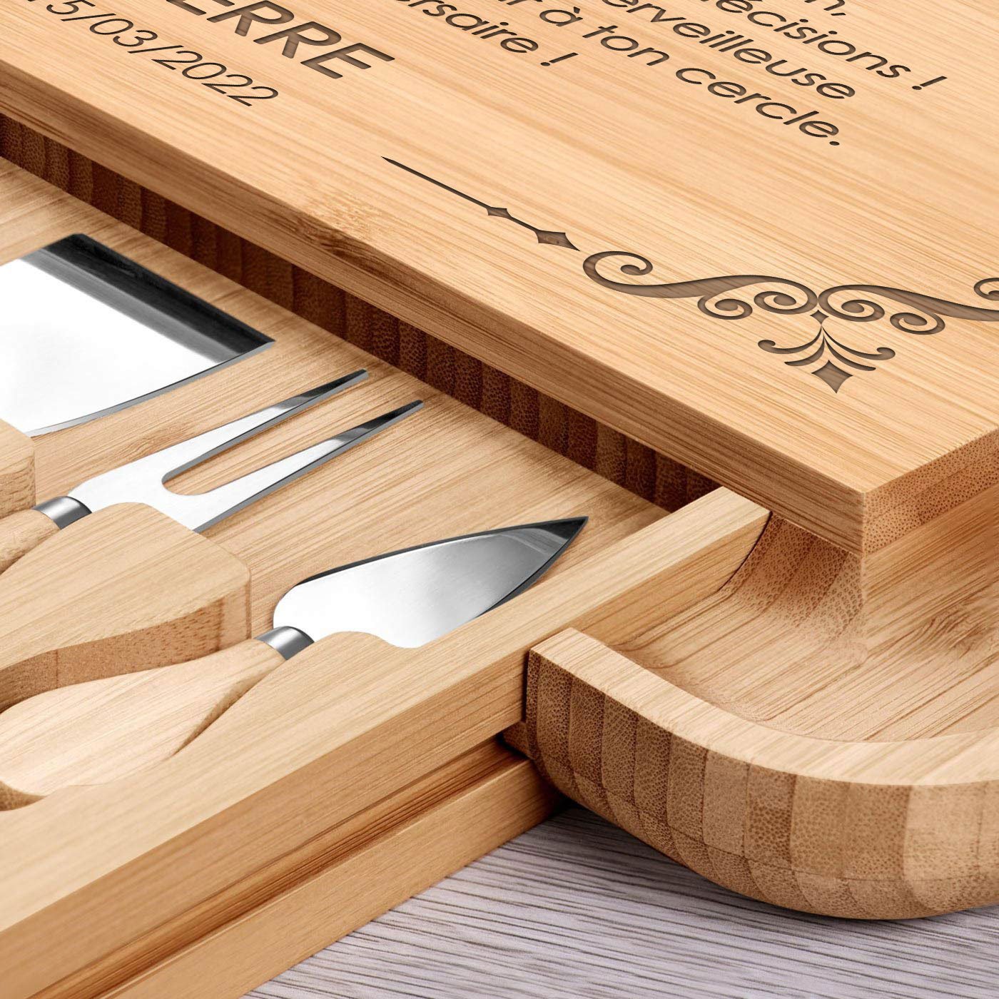 Personalized Wooden Cheese Board by Murrano