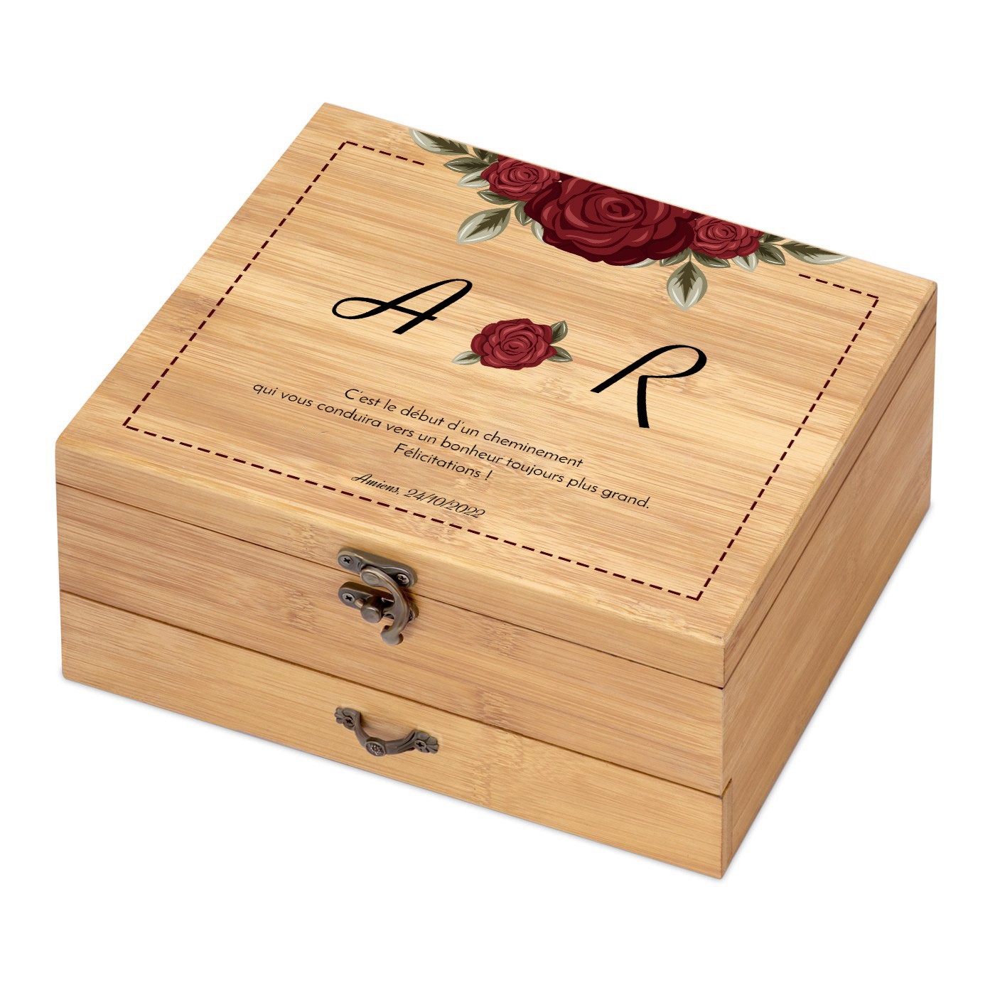 Murrano Bamboo Wood Wine Accessory Set for Him and Her