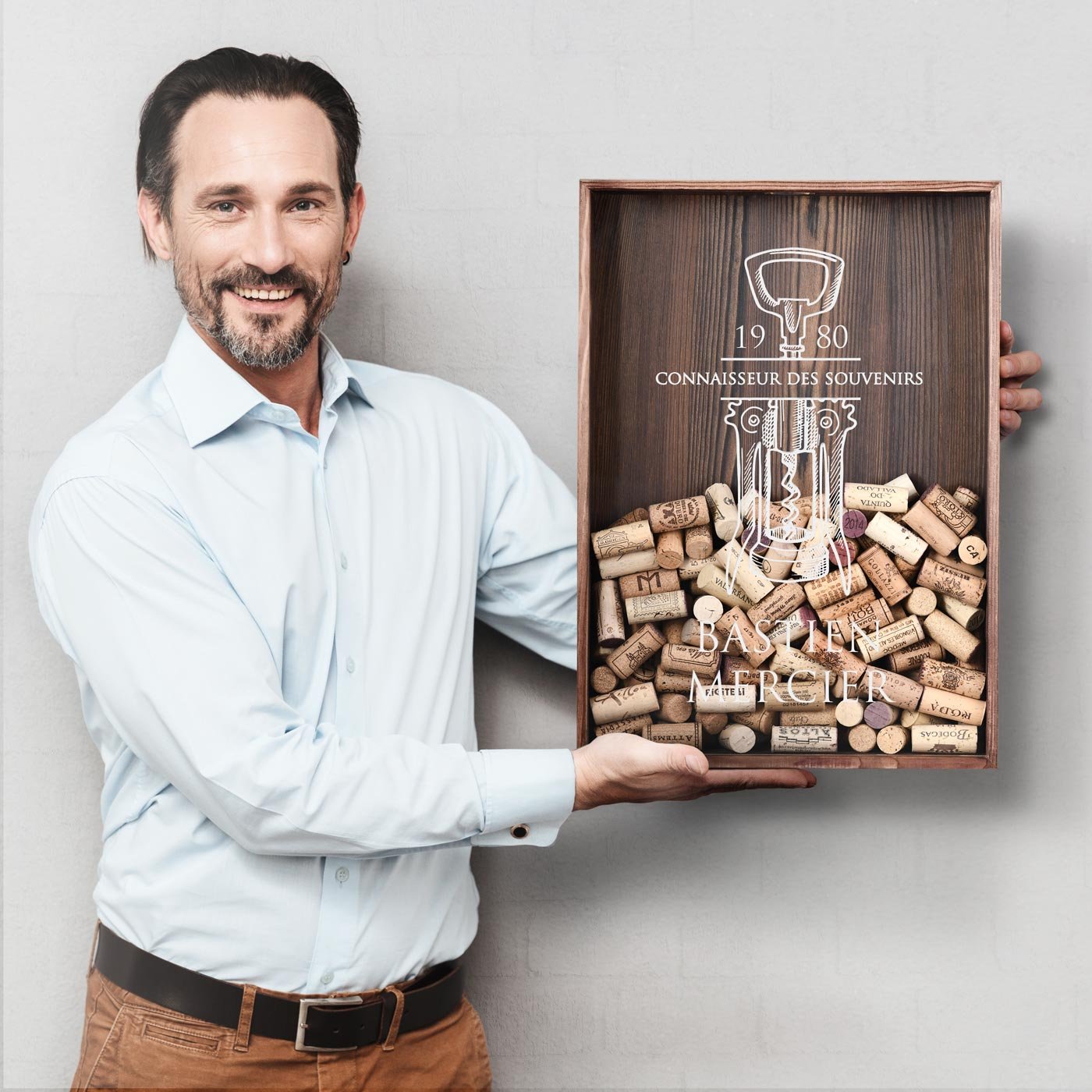Murrano Custom Corkbox for Husband