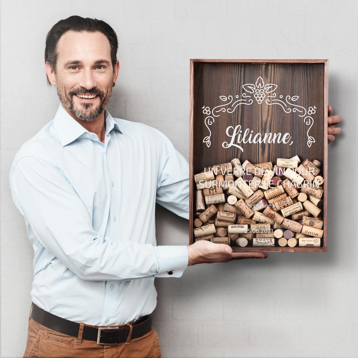 Murrano Custom Cork Box for 18th Birthday