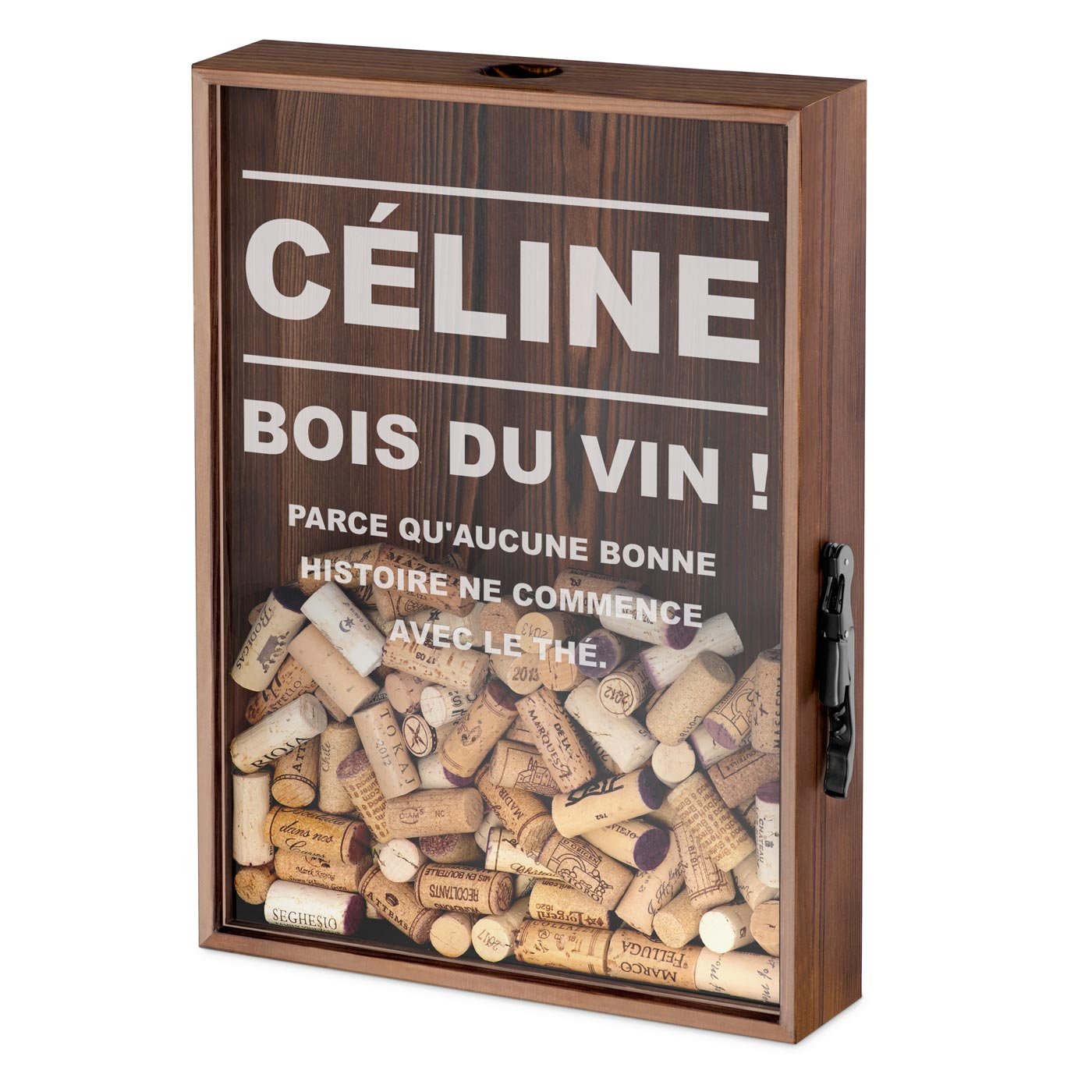 Caja de tapones personalizada Murrano para cuñada