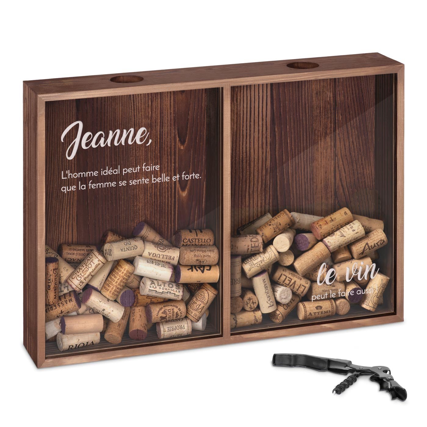 Murrano Personalized Wine & Beer Cap Collector Box