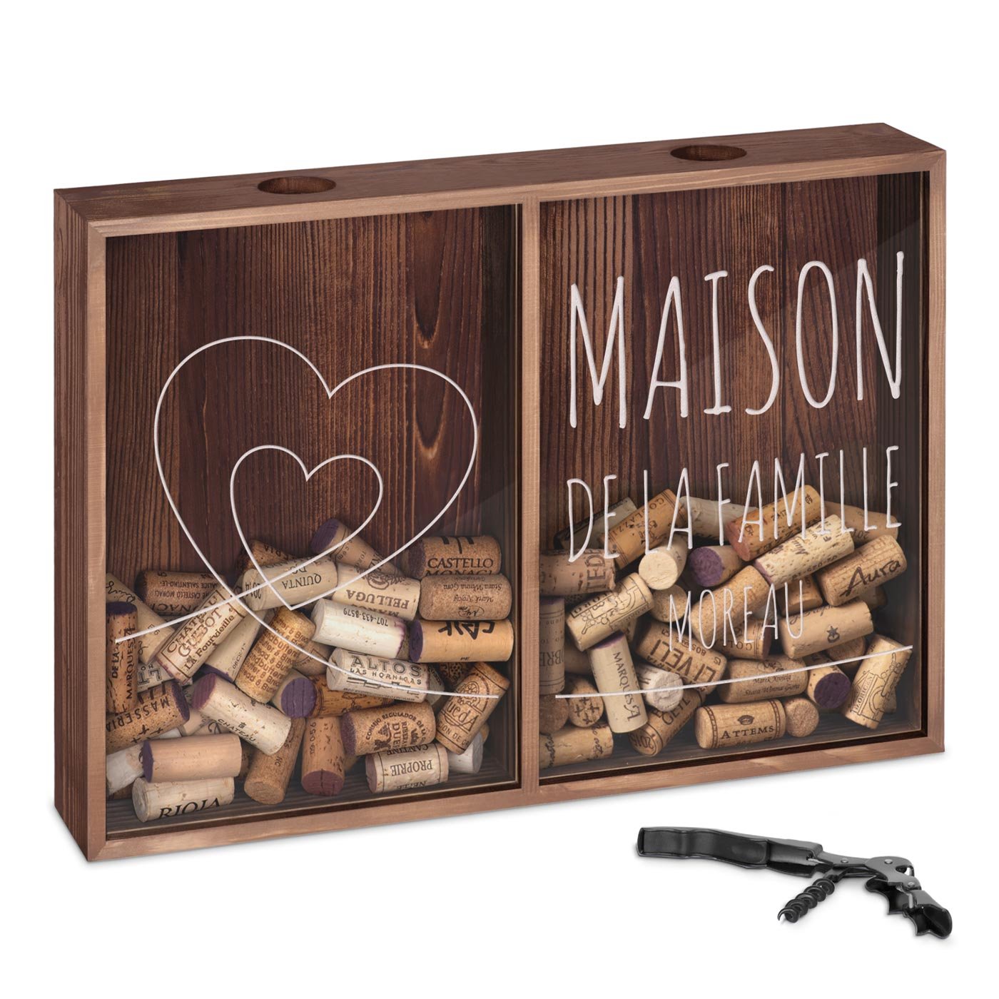 Murrano Custom Wine & Beer Cap Collector Box