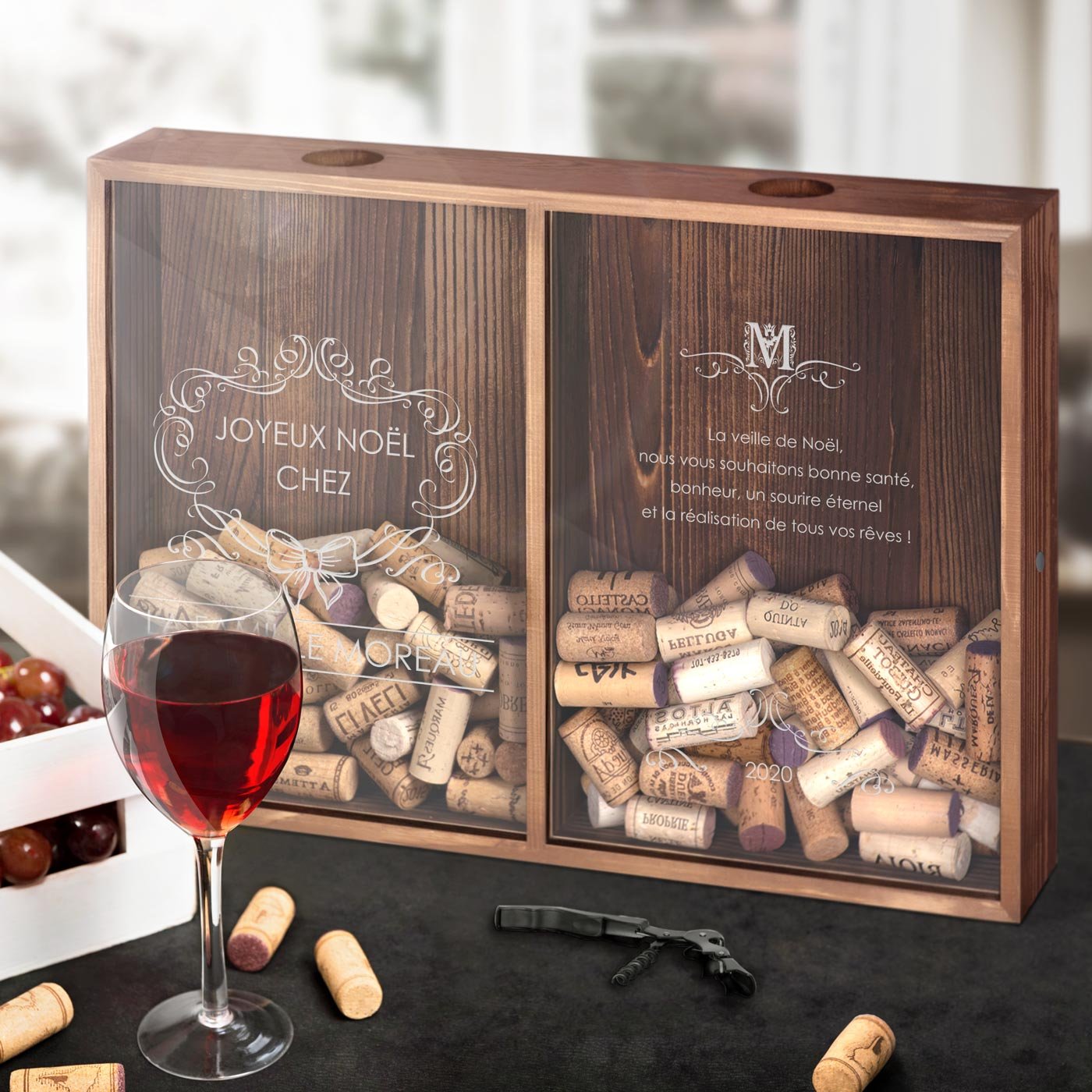 Murrano Personalized Wine and Beer Cap Collector