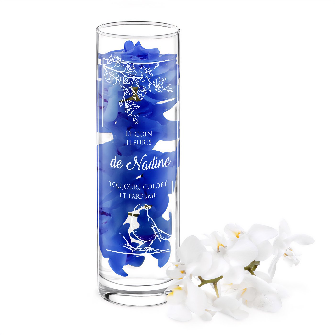 Vaso de vidrio personalizado para el cumpleaños de una amiga