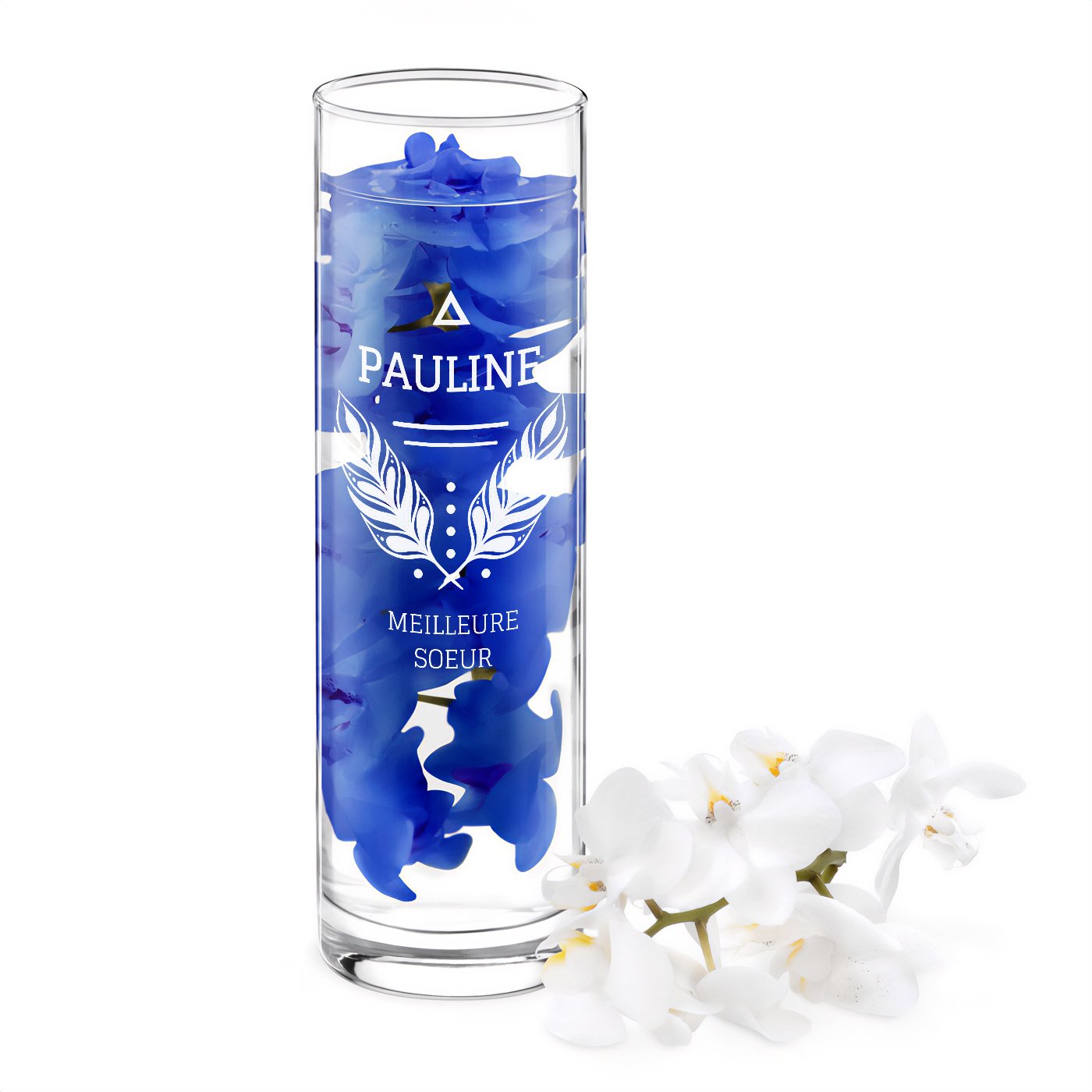 Vaso de vidrio personalizado para mi mejor hermana