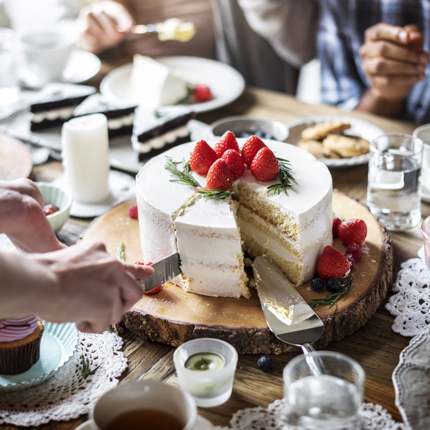 Servidor de tartas personalizado Murrano