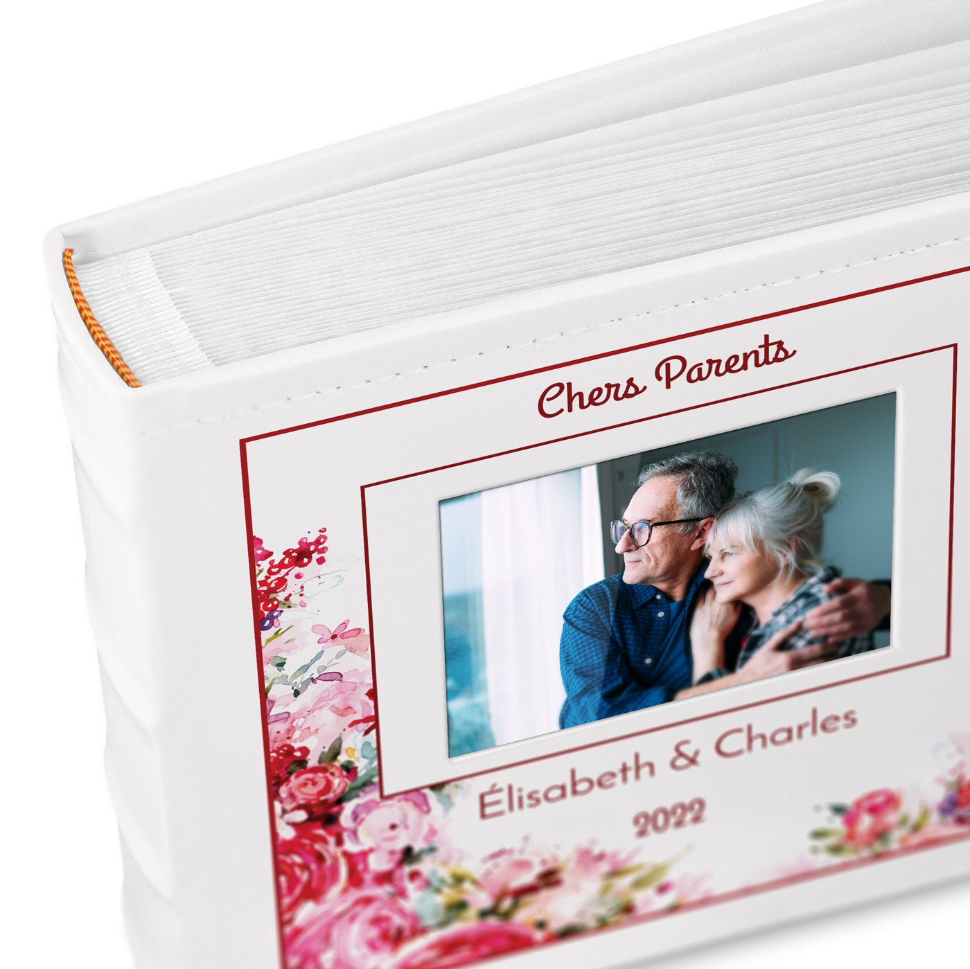 Murrano Photo Album with Picture Window and Custom Print for Parent Thank You