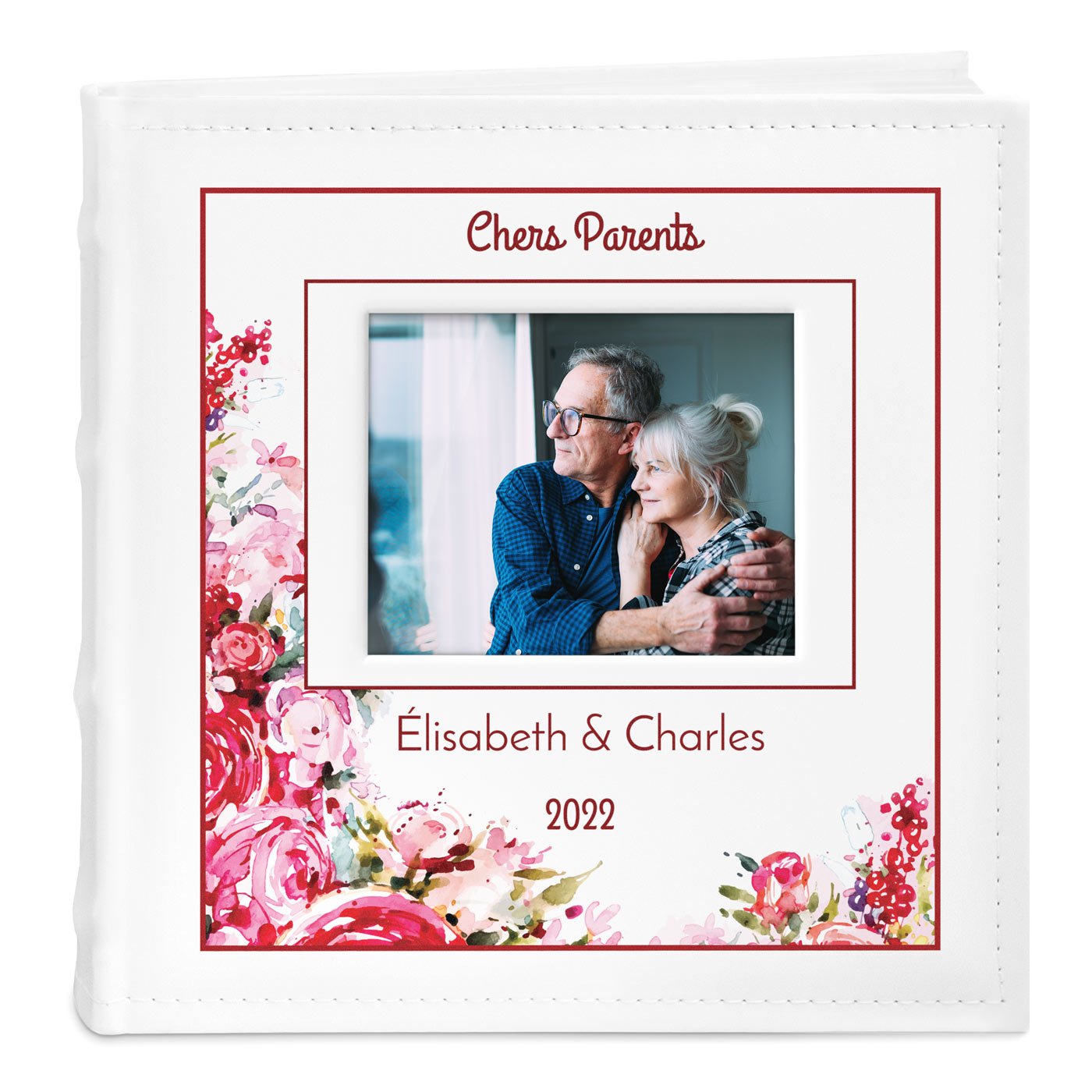 Murrano Photo Album with Picture Window and Custom Print for Parent Thank You