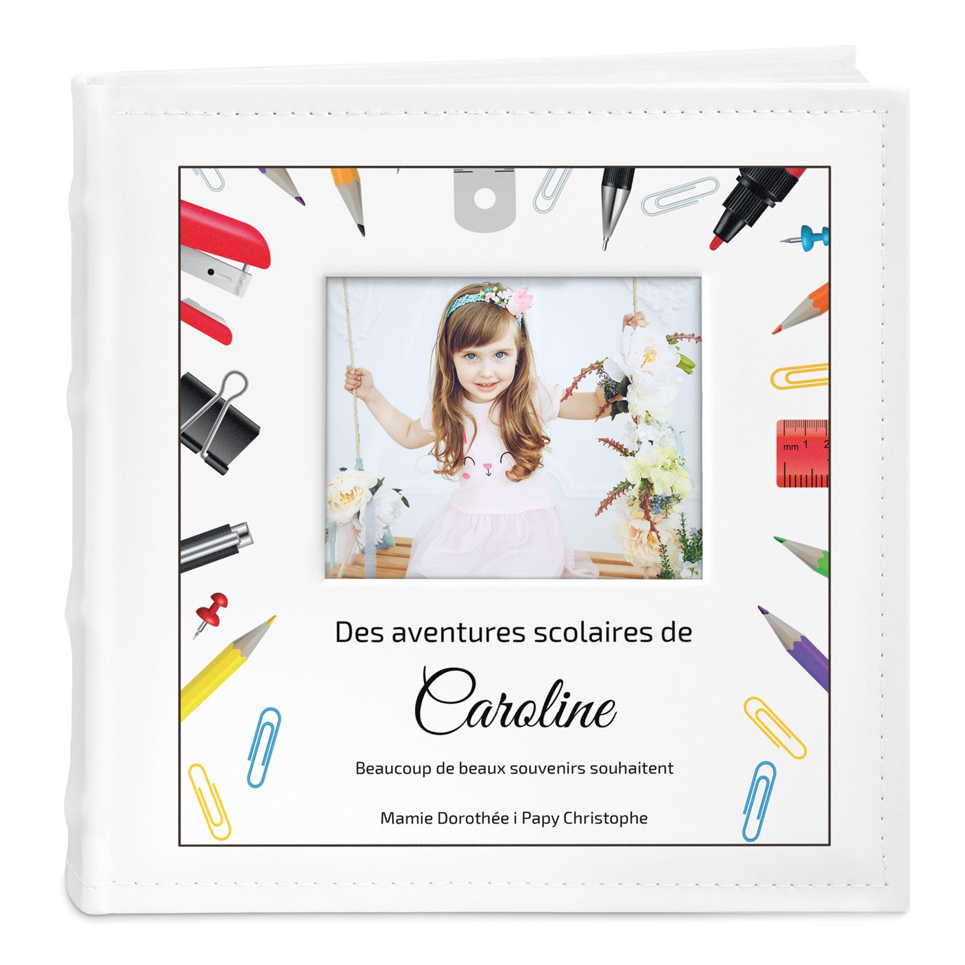 Murrano Photo Album with Picture Window and Custom Print for School Start