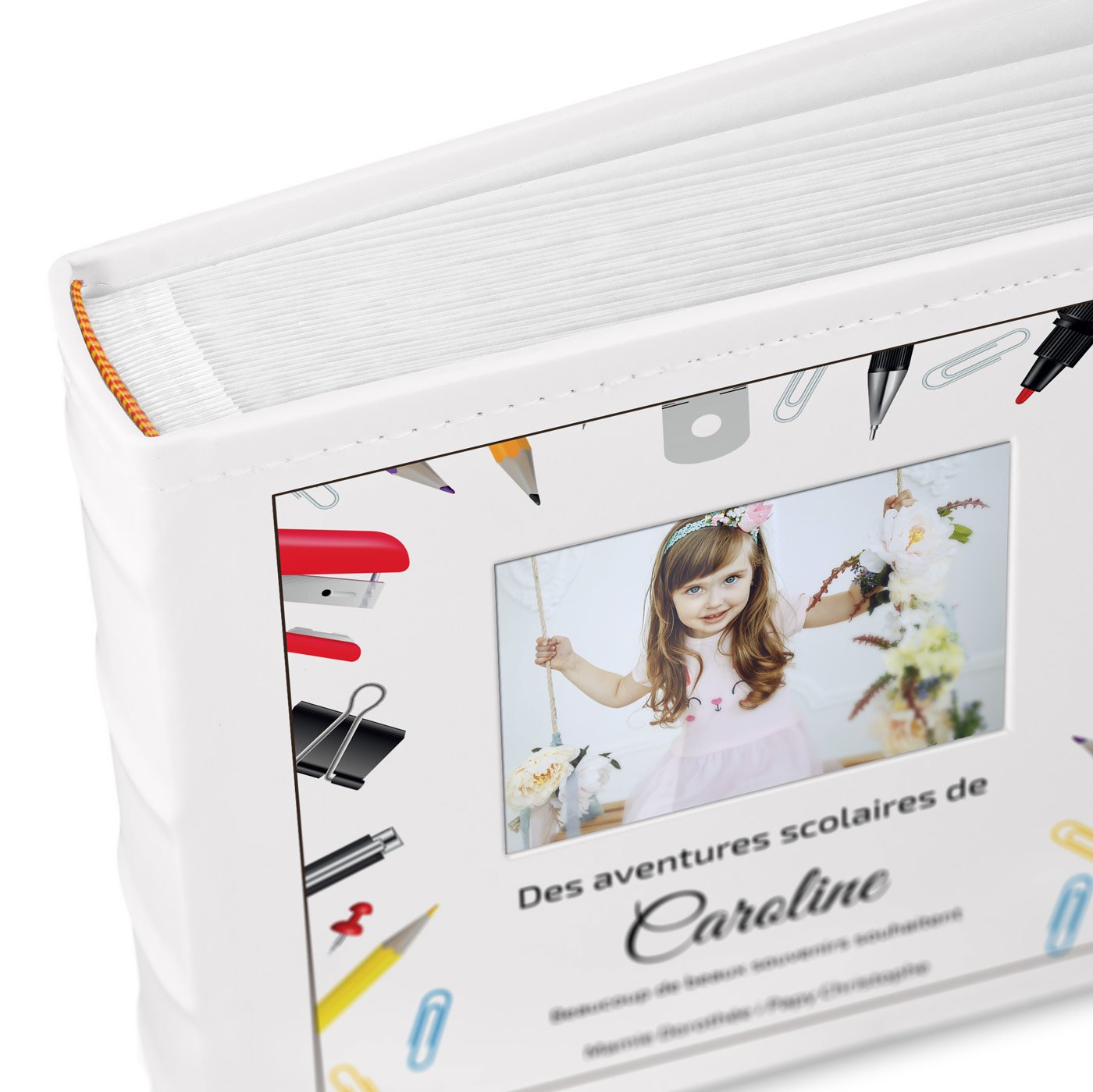 Murrano Photo Album with Picture Window and Custom Print for School Start