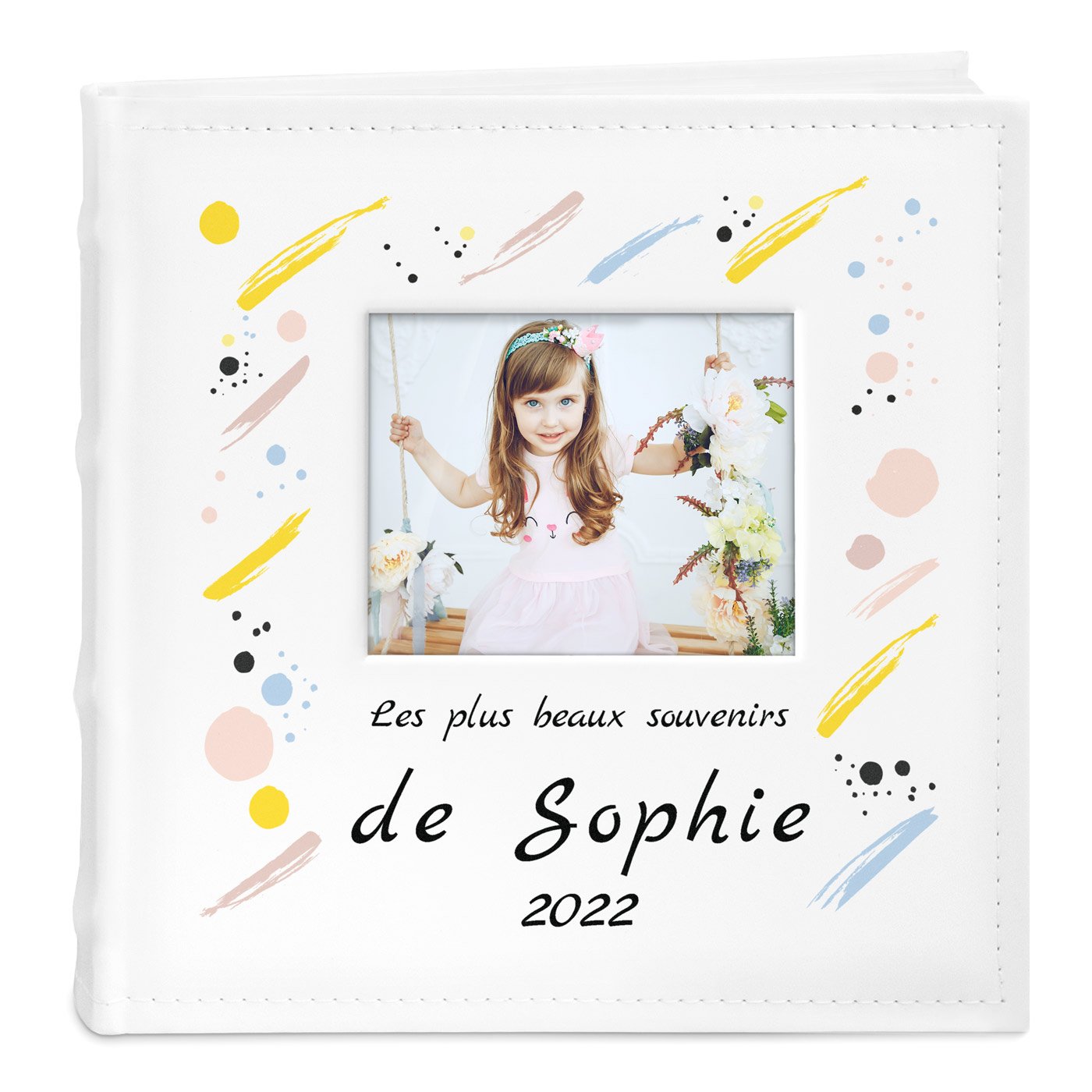 Murrano Photo Album with Picture Window and Custom Print for Girl's Vacation Memories