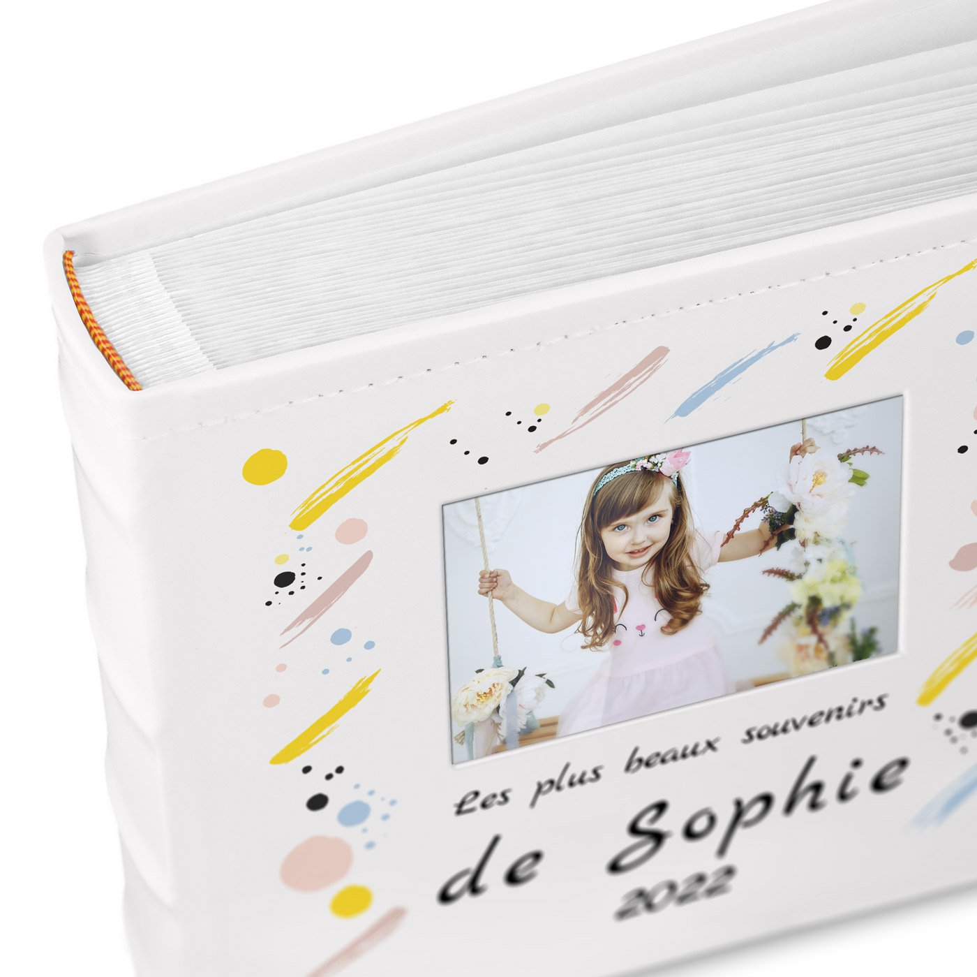 Murrano Photo Album with Picture Window and Custom Print for Girl's Vacation Memories