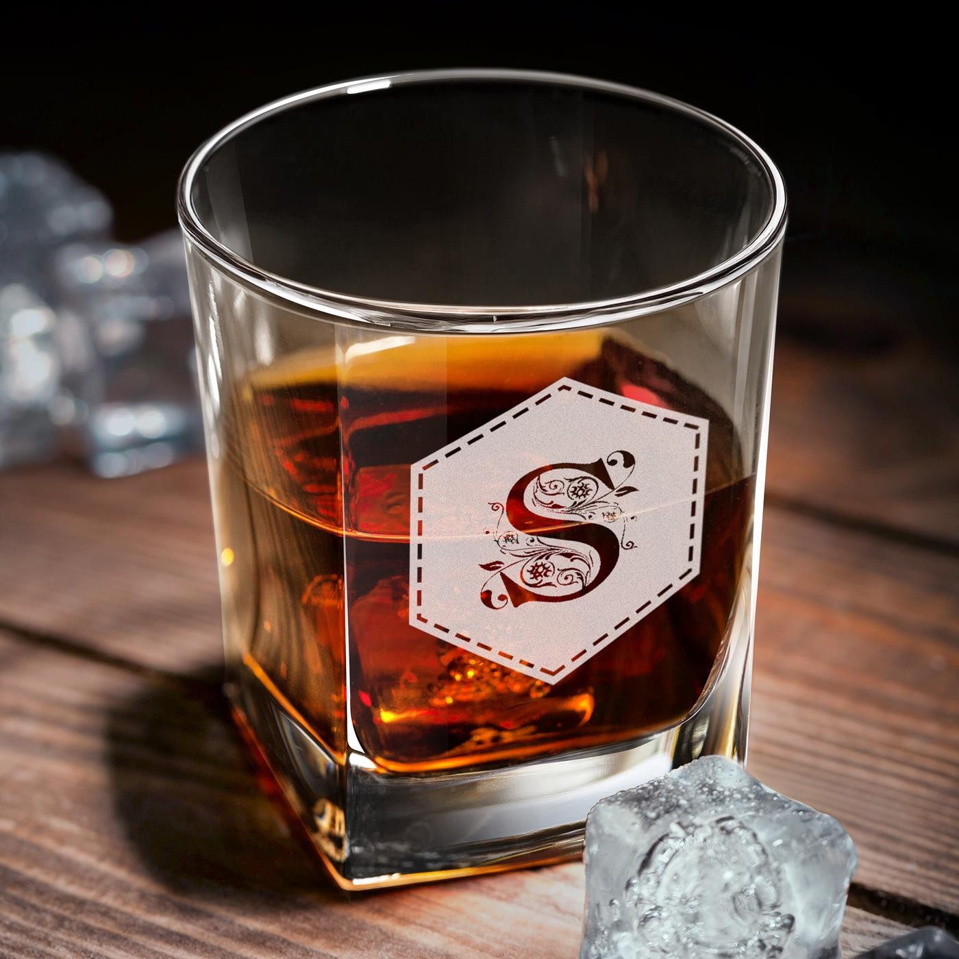 Estuche de Jarra Curva Murrano y 2 Vasos con Grabado para un Amigo