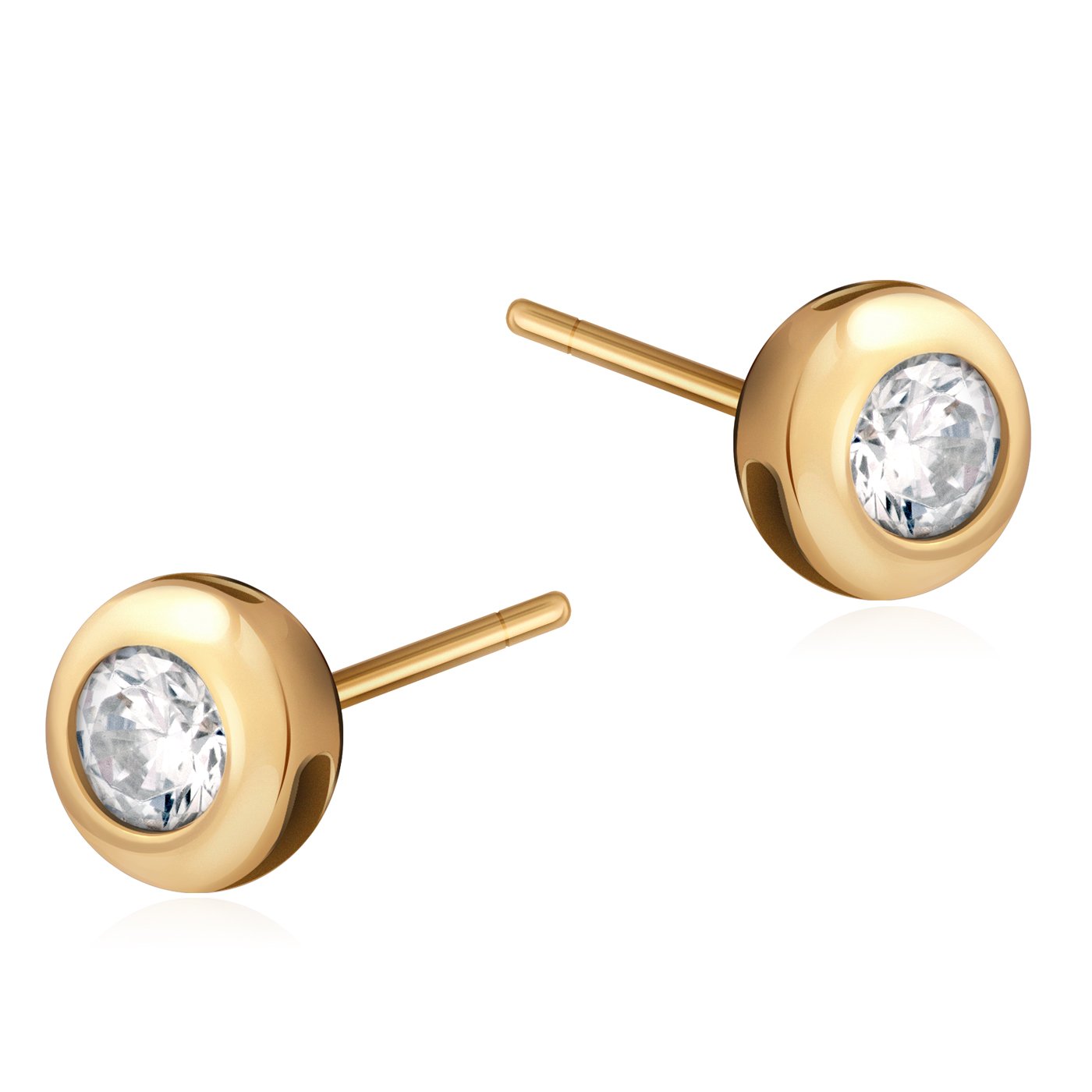 Aretes de oro de 8 quilates Murrano para una novia