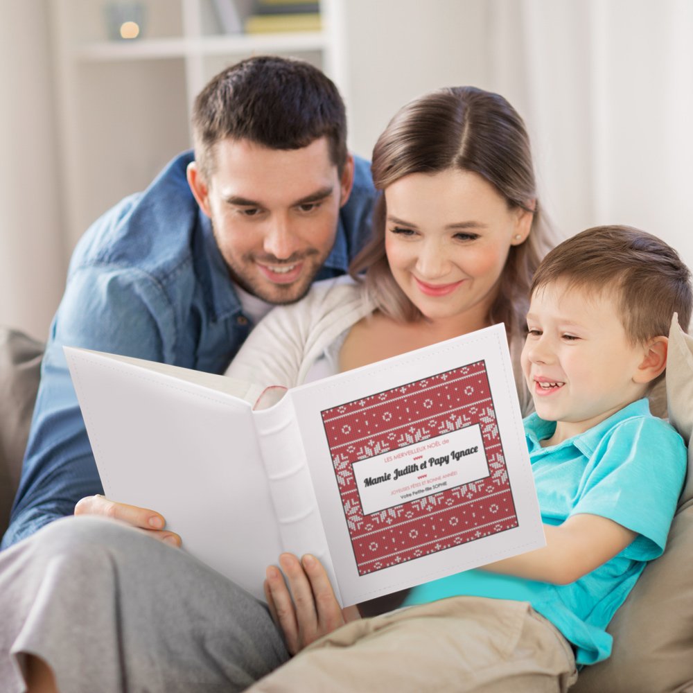 Murrano Personalized Photo Album for Grandparents at Christmas