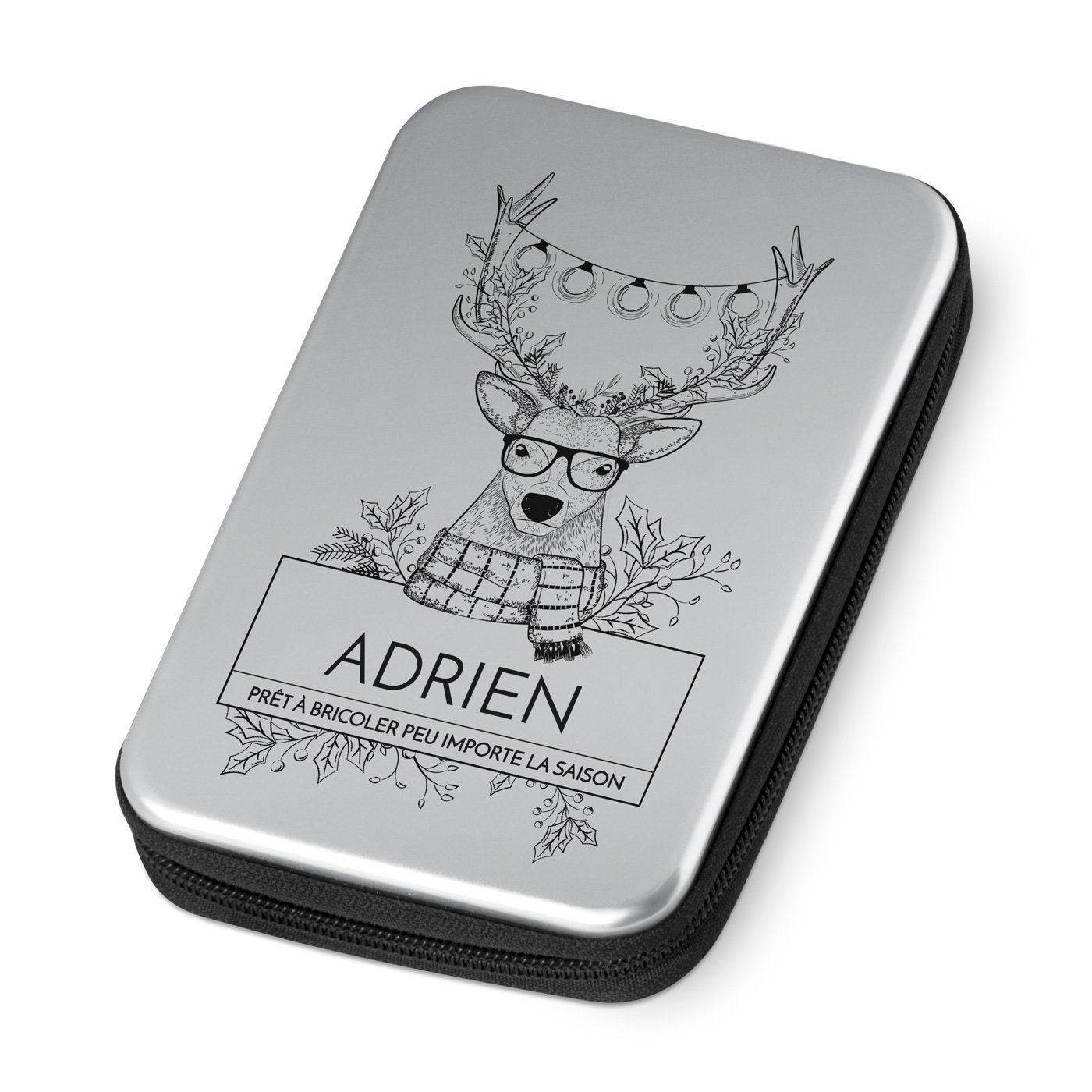 Caja de herramientas personalizada para cazador - Edición Navidad