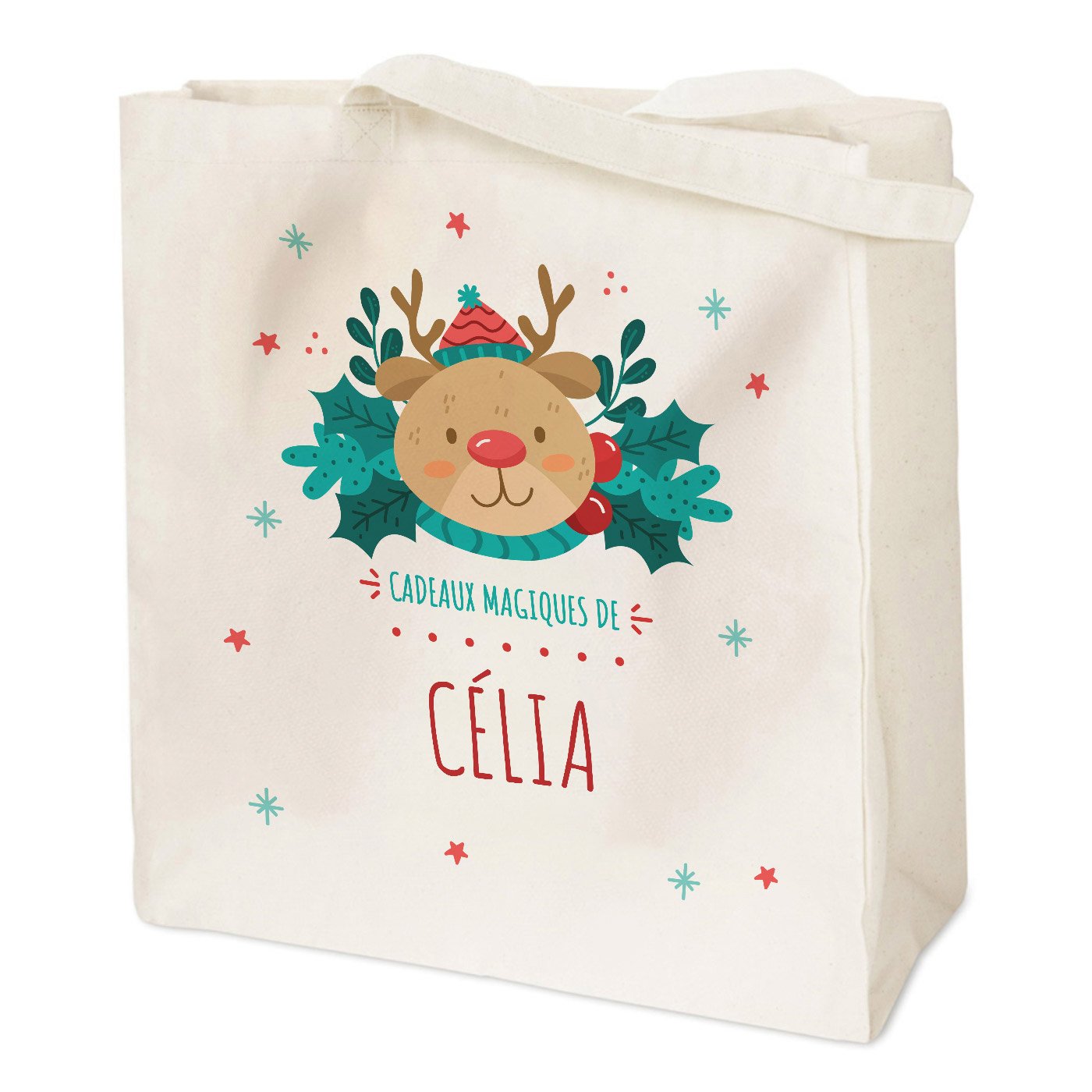 Bolso de algodón personalizado Murrano para niña pequeña (Navidad)
