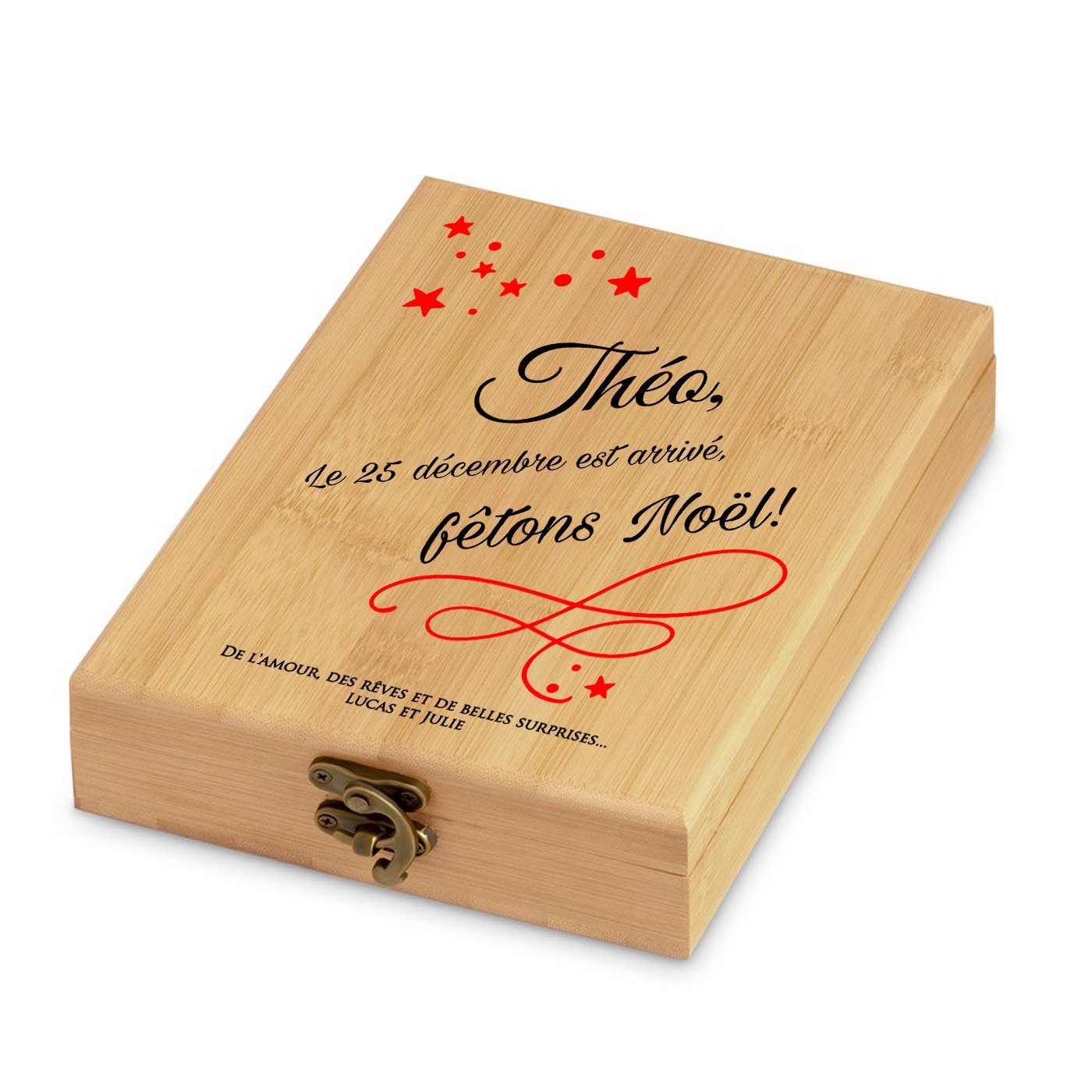 Murrano Wine Accessory Set with Bamboo Box - Personalized for Dad, Perfect for Christmas