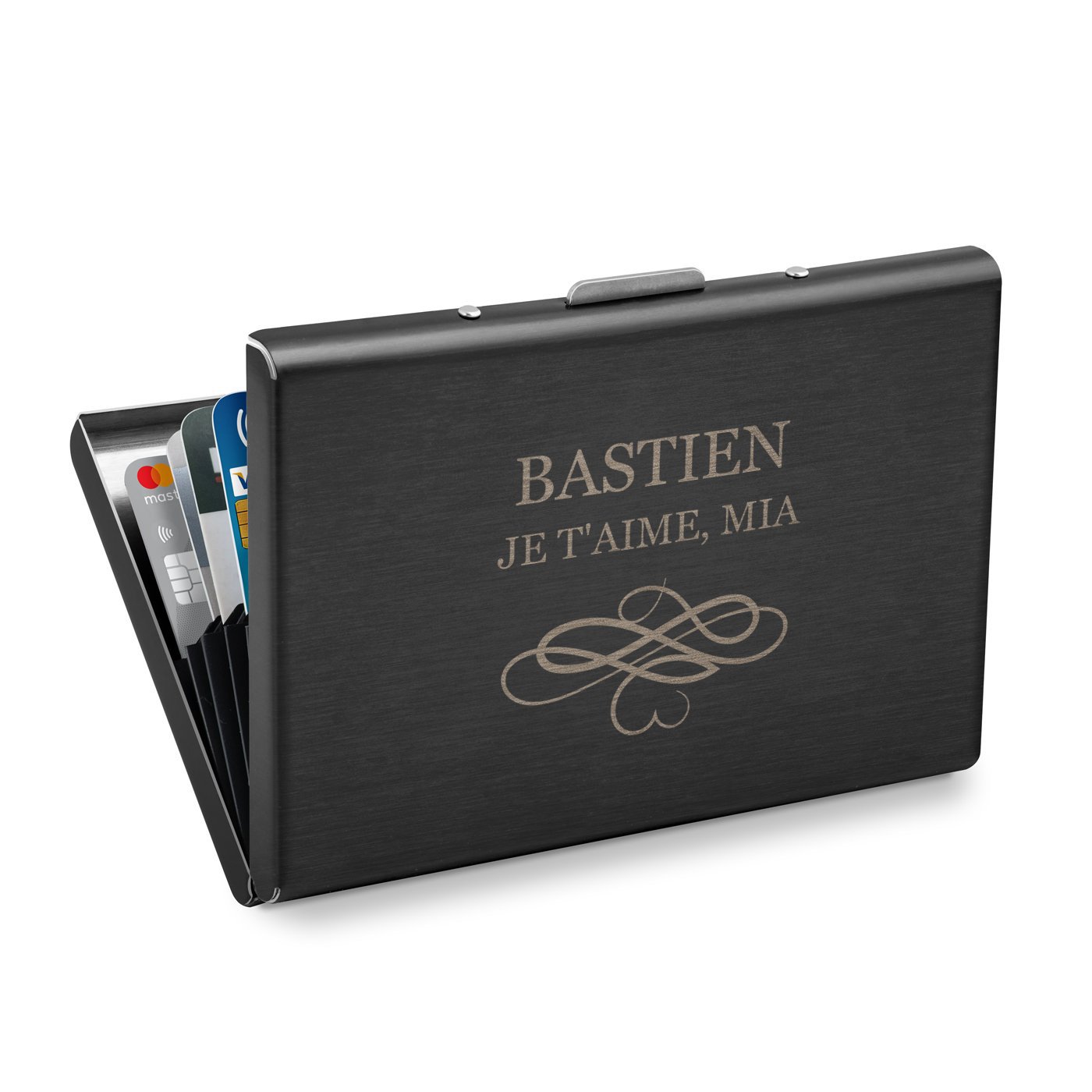 Porte-cartes de visite en métal personnalisé Murrano